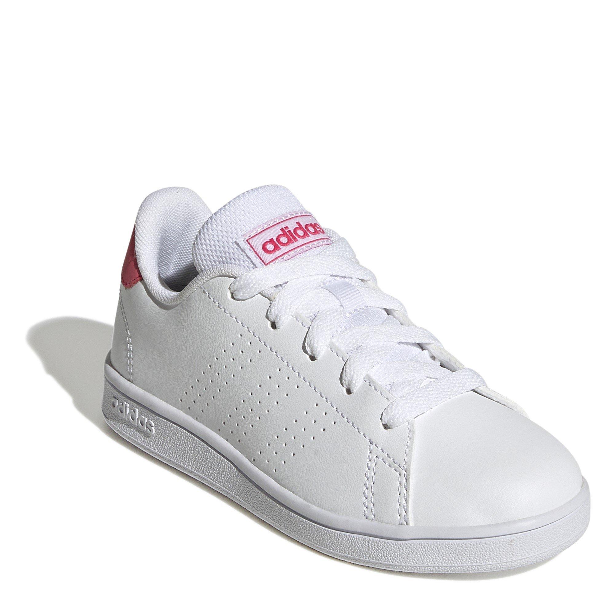 White/Pink - adidas - Advantage Low-Top Trainers - 3