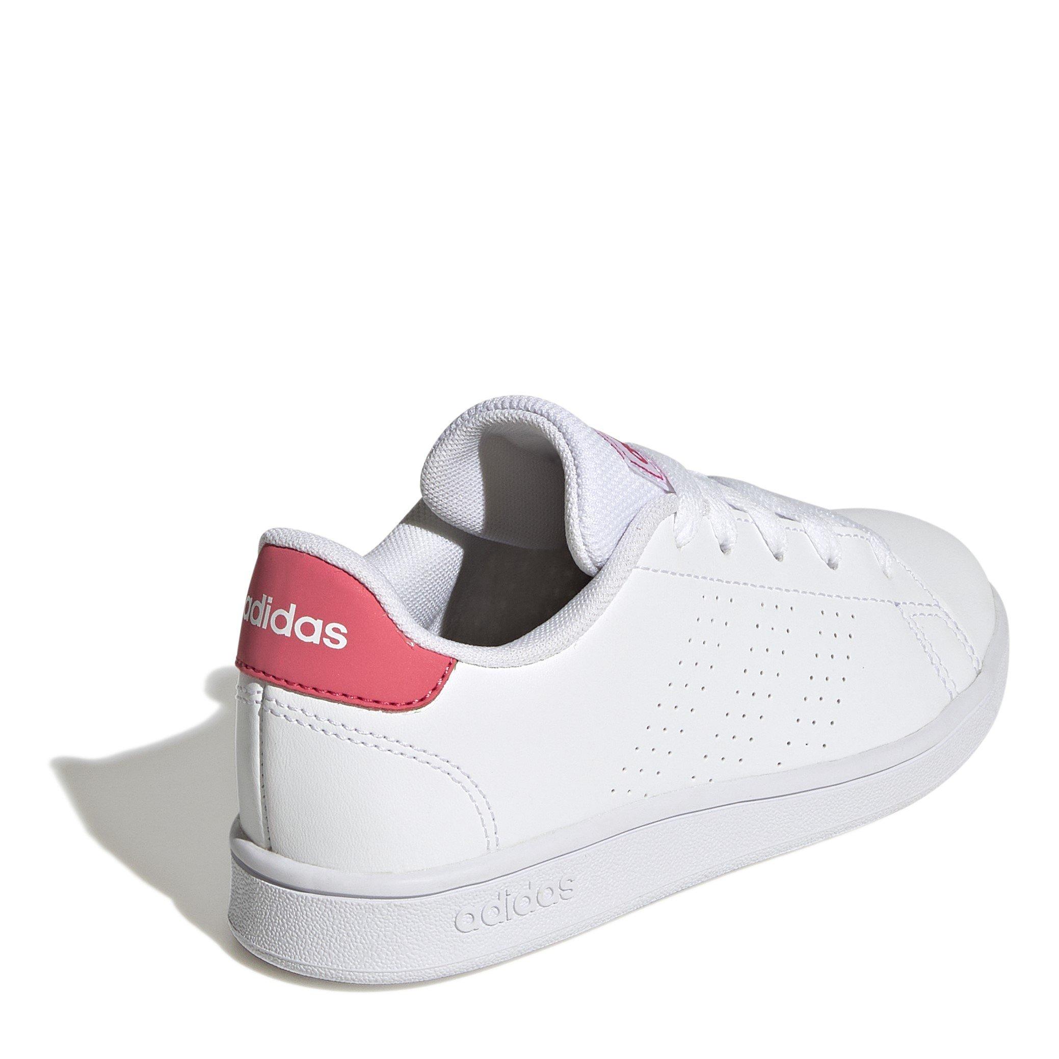 White/Pink - adidas - Advantage Low-Top Trainers - 4