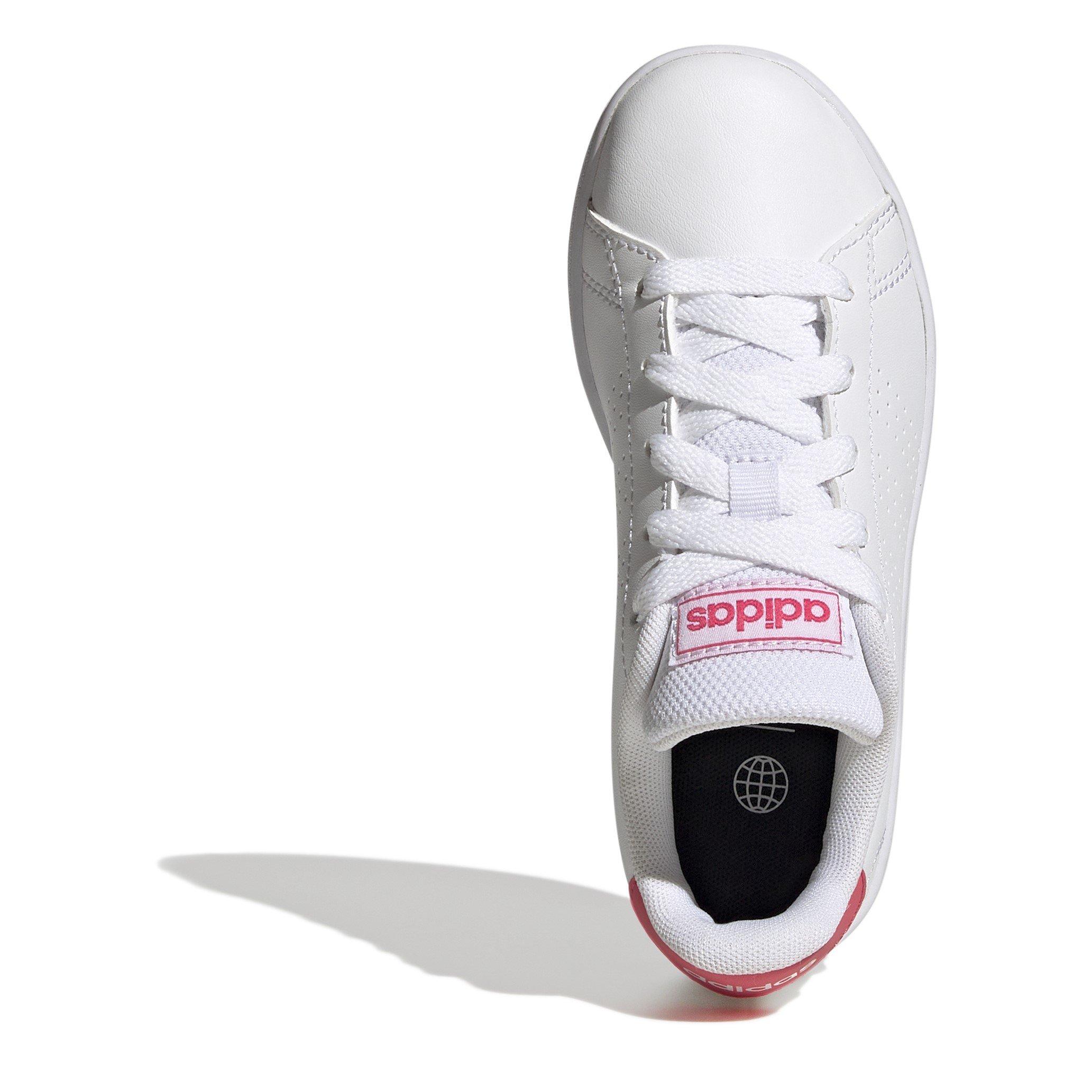 White/Pink - adidas - Advantage Low-Top Trainers - 5