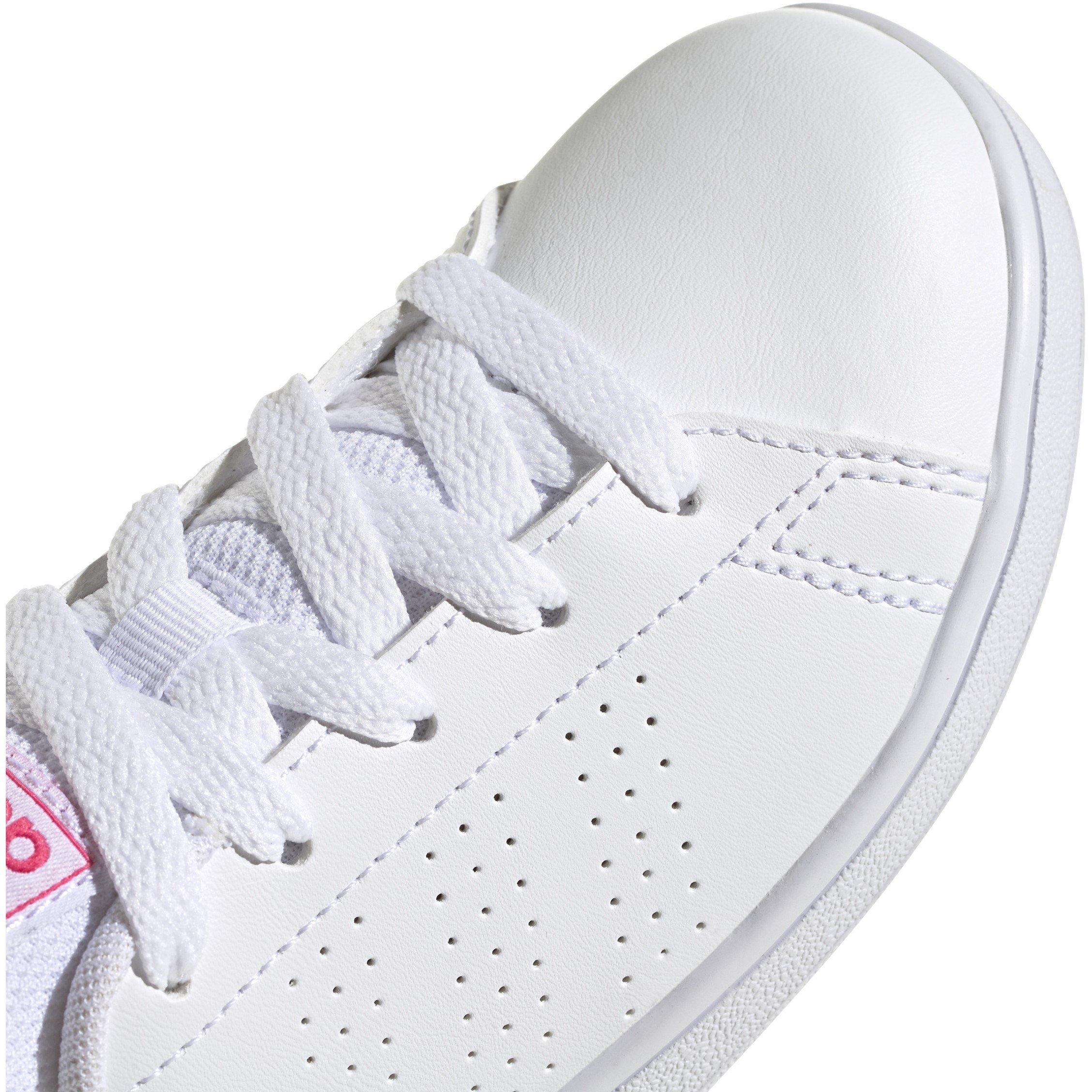 White/Pink - adidas - Advantage Low-Top Trainers - 8