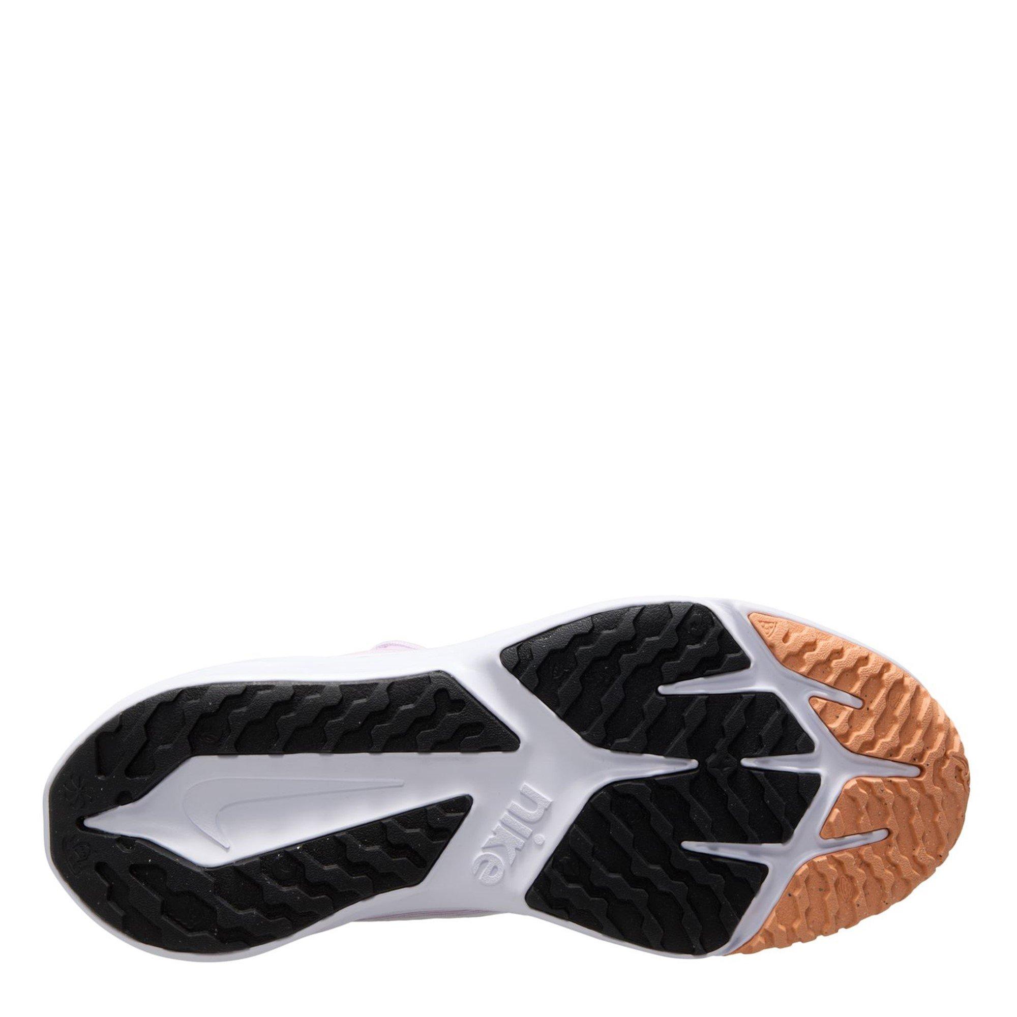 Siva/Apricot - Nike - Star Runner 4 Big Kids Road Running Shoes - 3