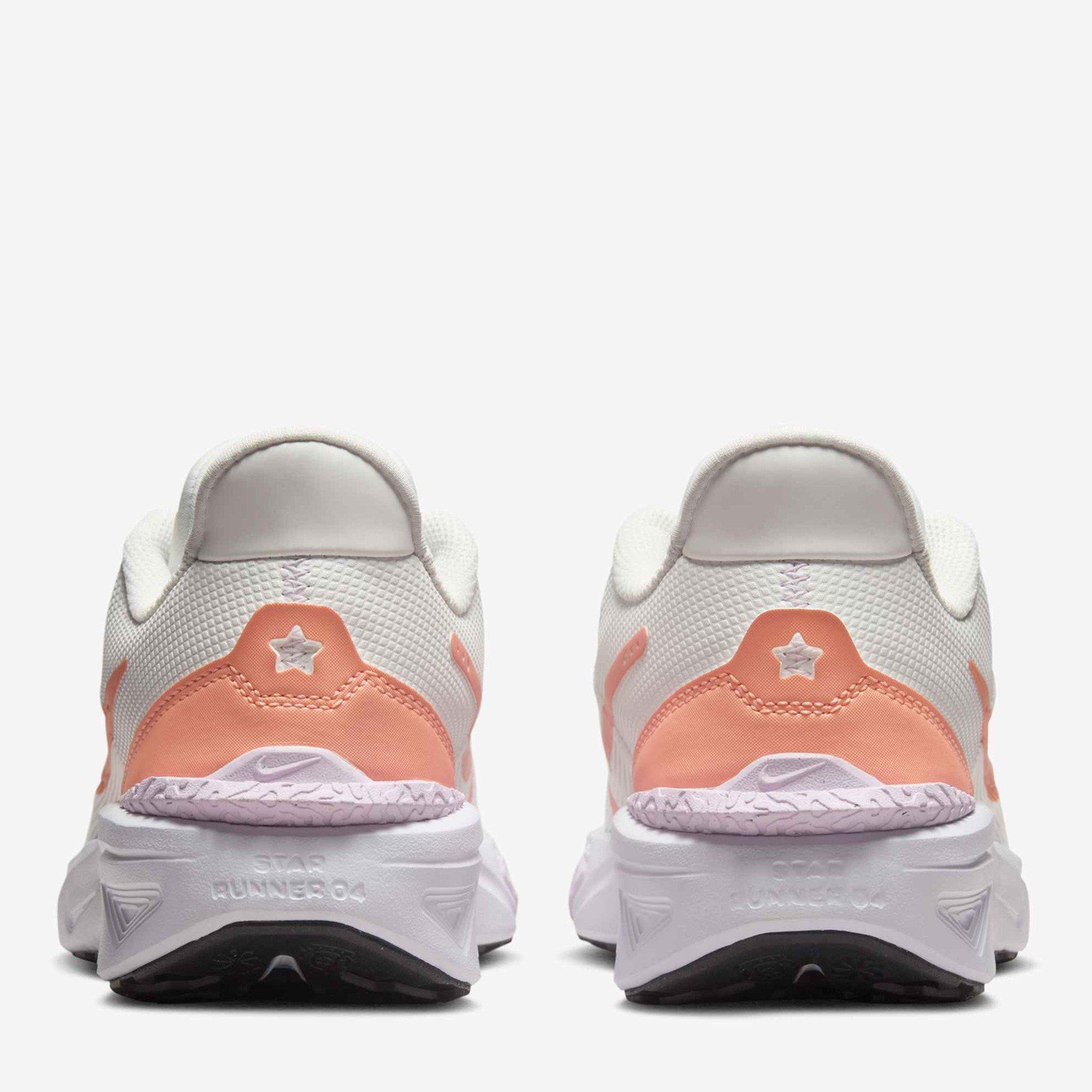 Gris/Abricot - Nike - Star Runner 4 Big Kids Road Running Shoes - 5
