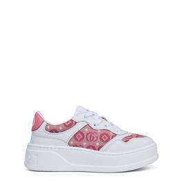 Gucci Leather Platform Trainers Childrens