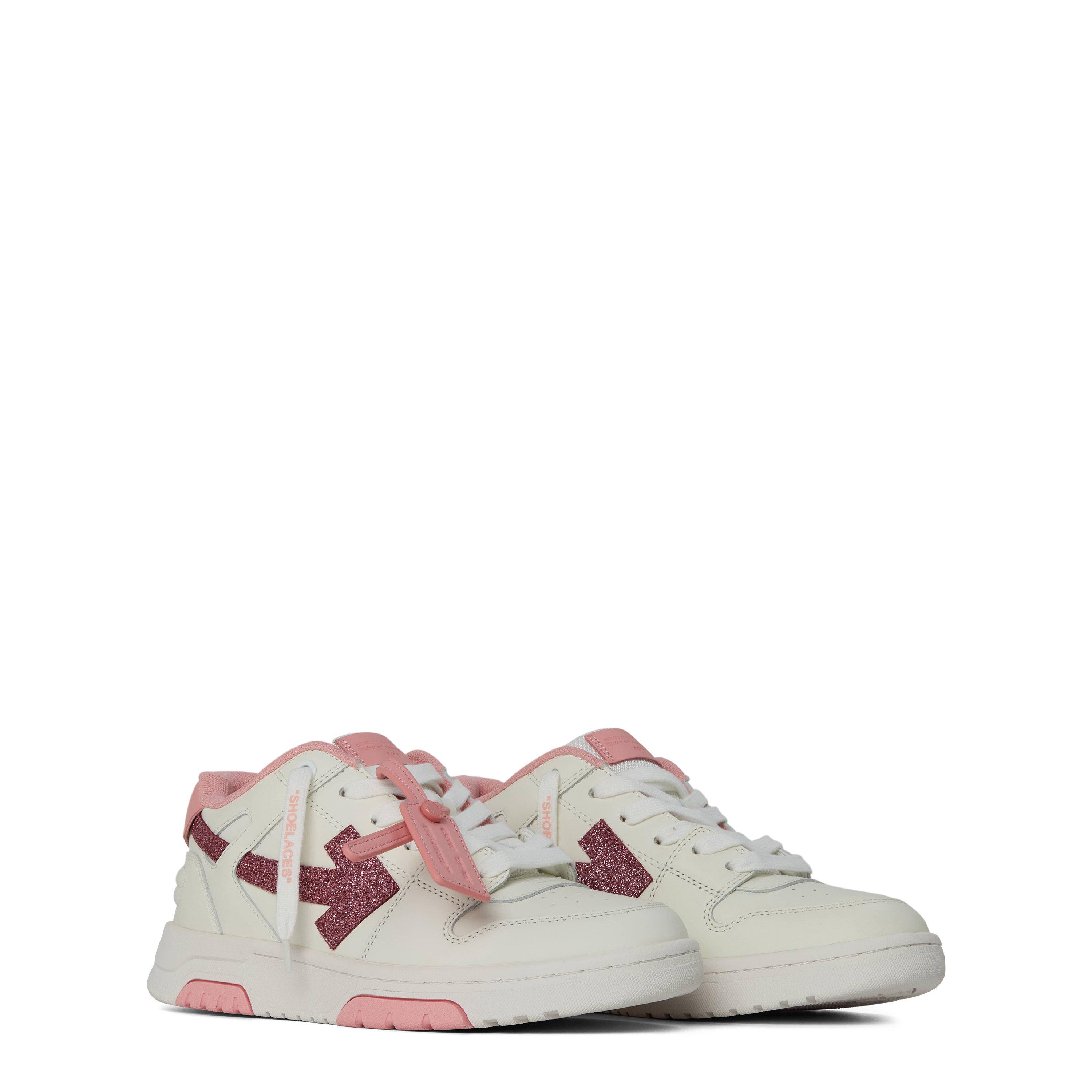 Pink/Wht 0130 - Off White - Kids Out Of Office Contemporary Street Style Trainer - 3