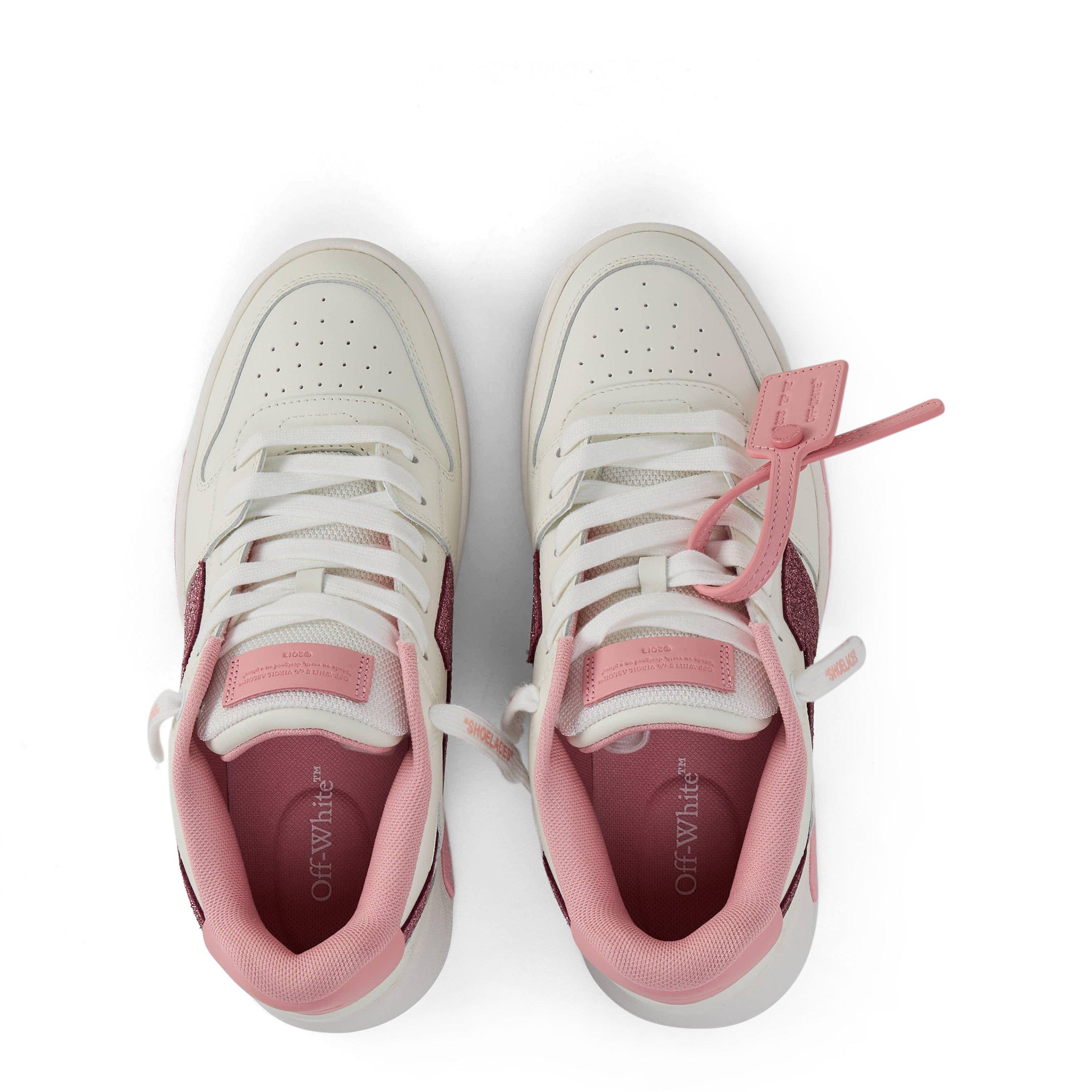Pink/Wht 0130 - Off White - Kids Out Of Office Contemporary Street Style Trainer - 5
