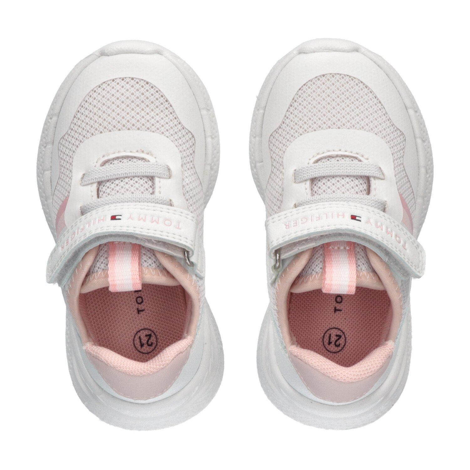 Bianco/Rosa 134 - Tommy Hilfiger - Stripe Low Trainers Juniors - 5