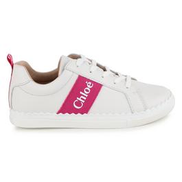 Chloe Logo Print Trainers Juniors