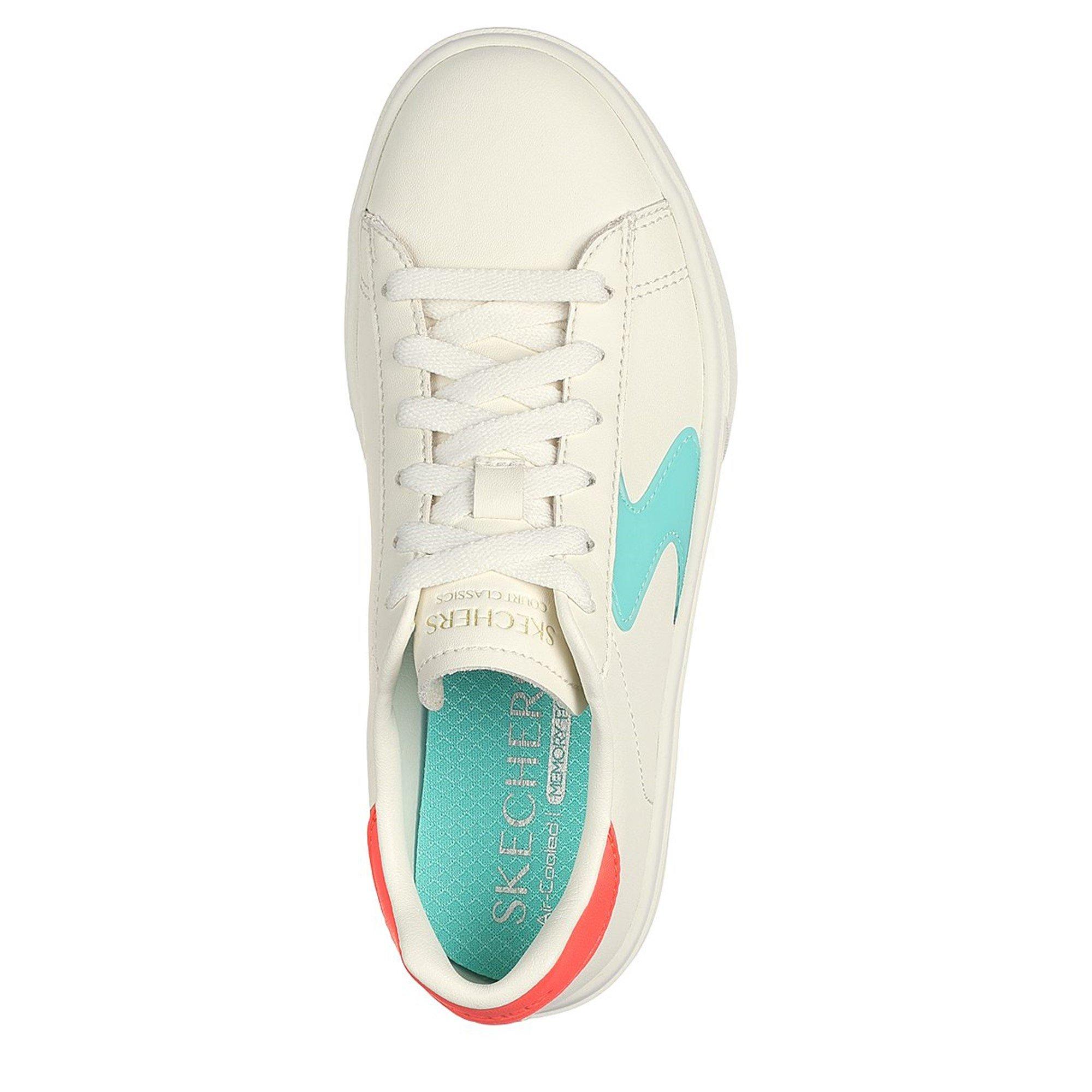 Bianco - Skechers - Color Pop Lace Up Sneaker W S Lo Runners Girls - 5