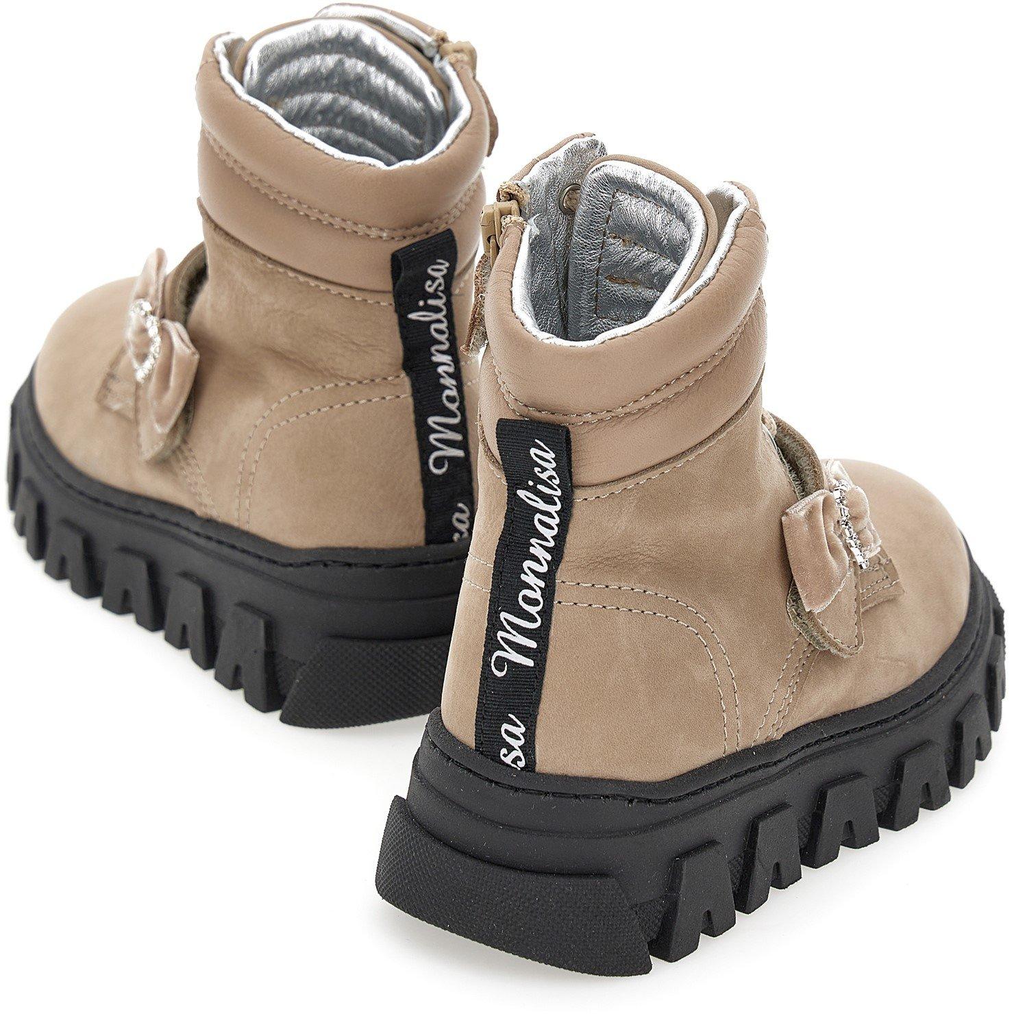 Beige 0003 - Monnalisa - Bow Boots Juniors - 3