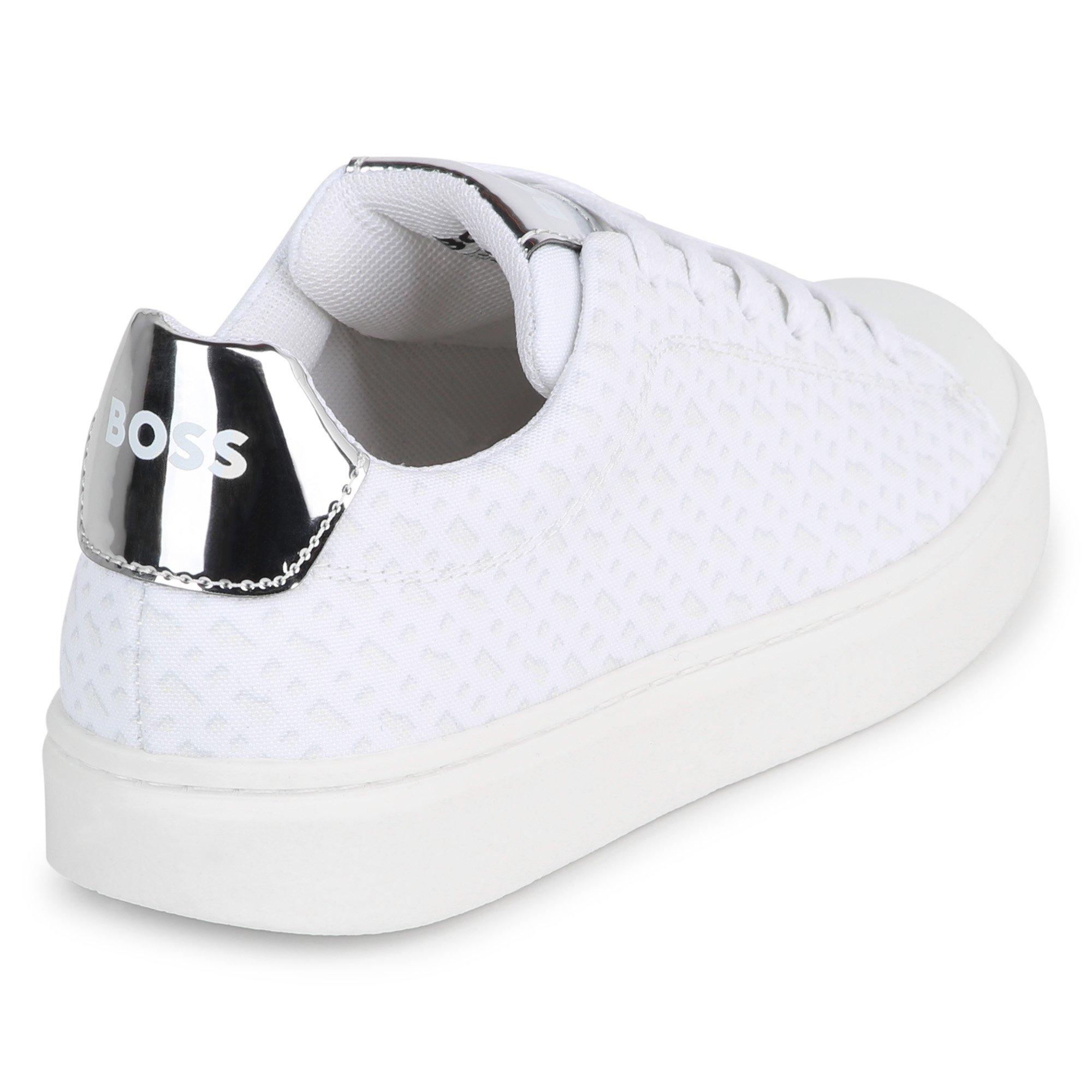 White 10P - Boss - Kids Logo Trainers - 3
