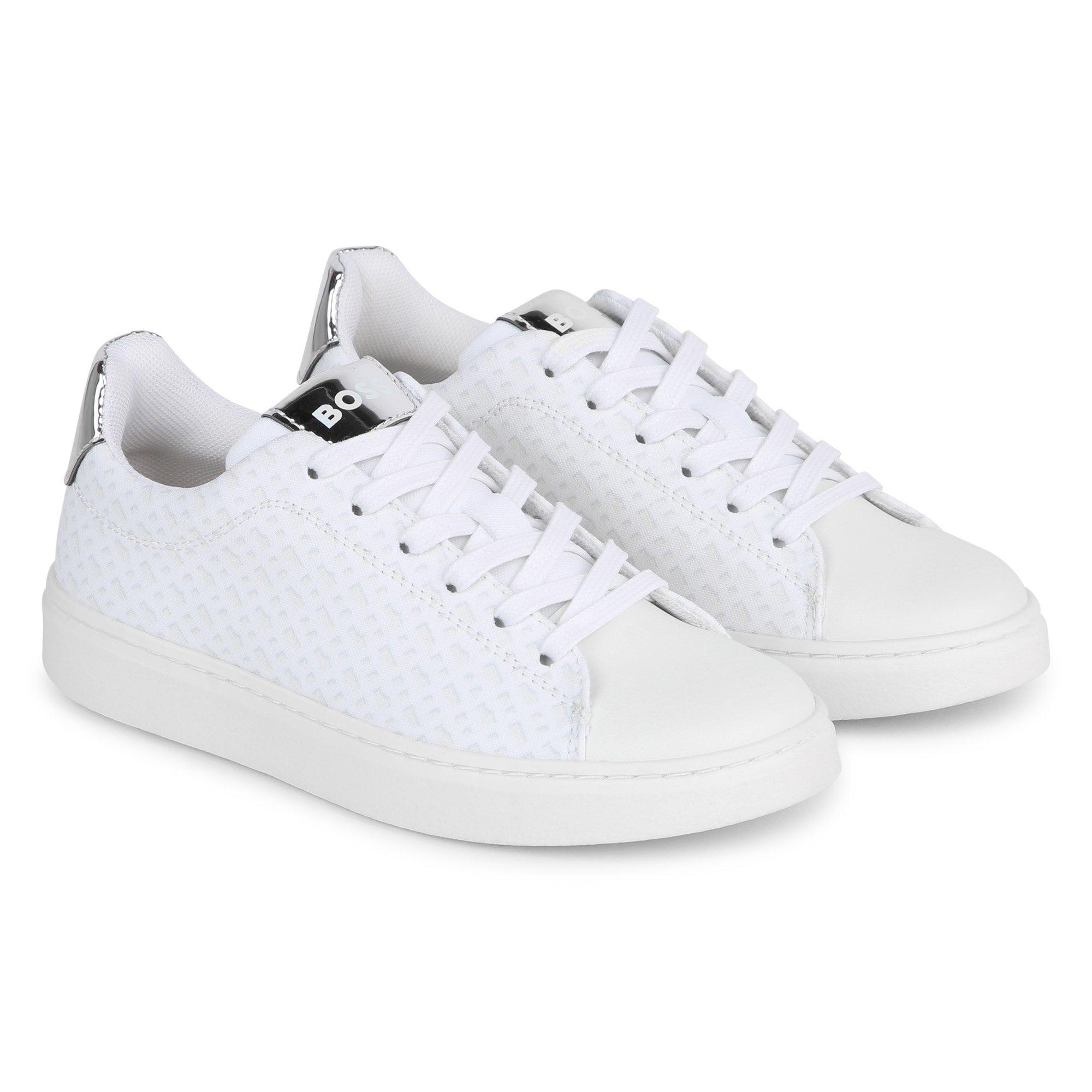White 10P - Boss - Kids Logo Trainers - 4
