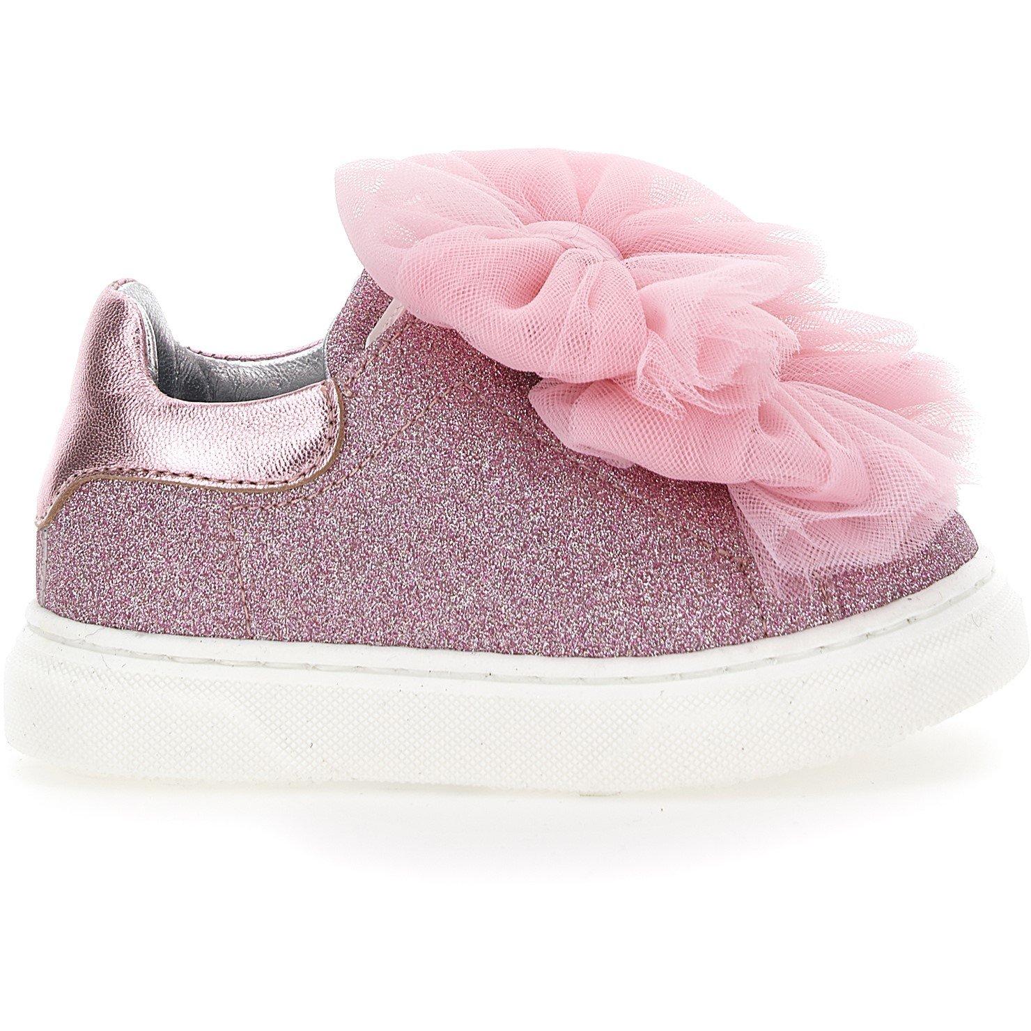 Antique - Monnalisa - Tulle Bow Trainers Juniors - 1