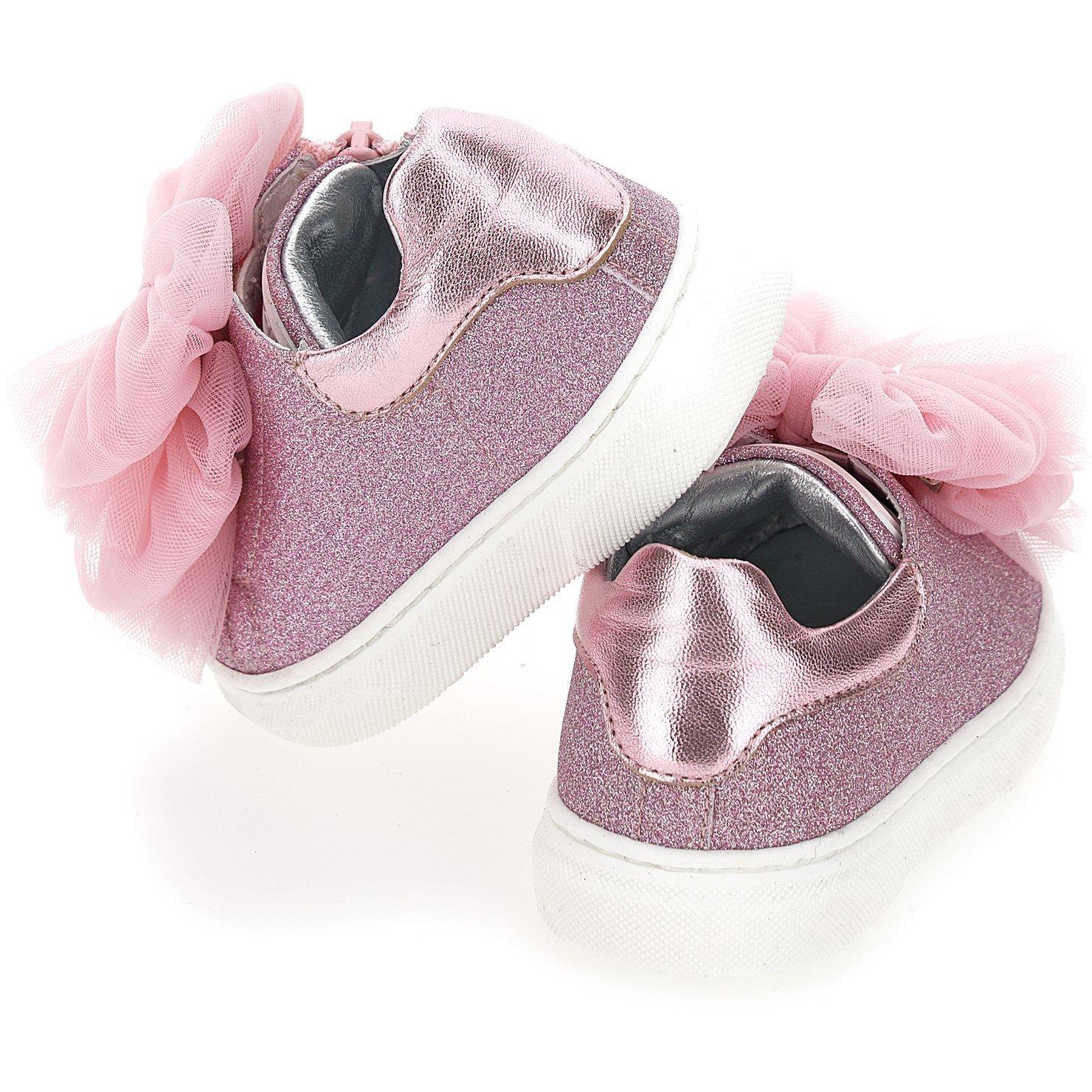 Antique - Monnalisa - Tulle Bow Trainers Juniors - 3
