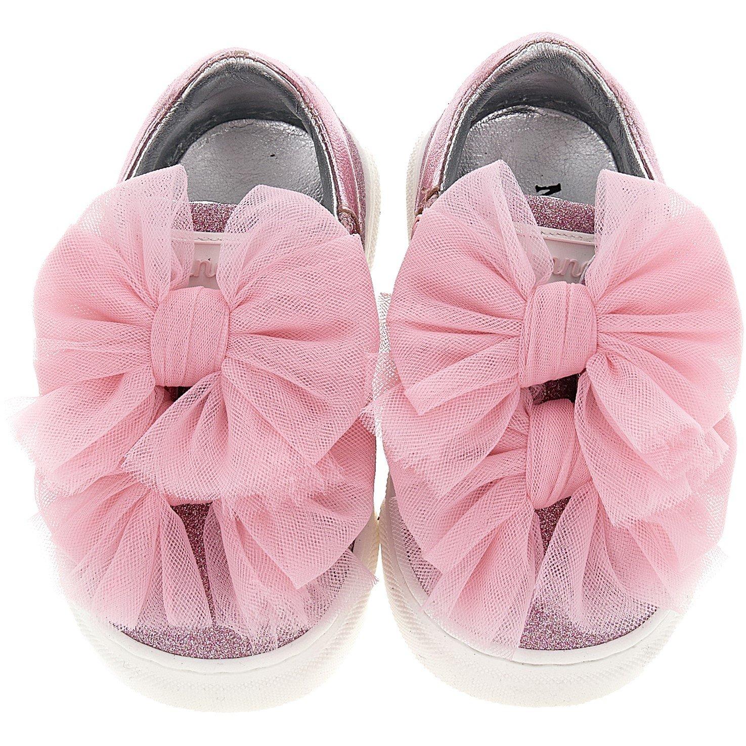 Antique - Monnalisa - Tulle Bow Trainers Juniors - 4