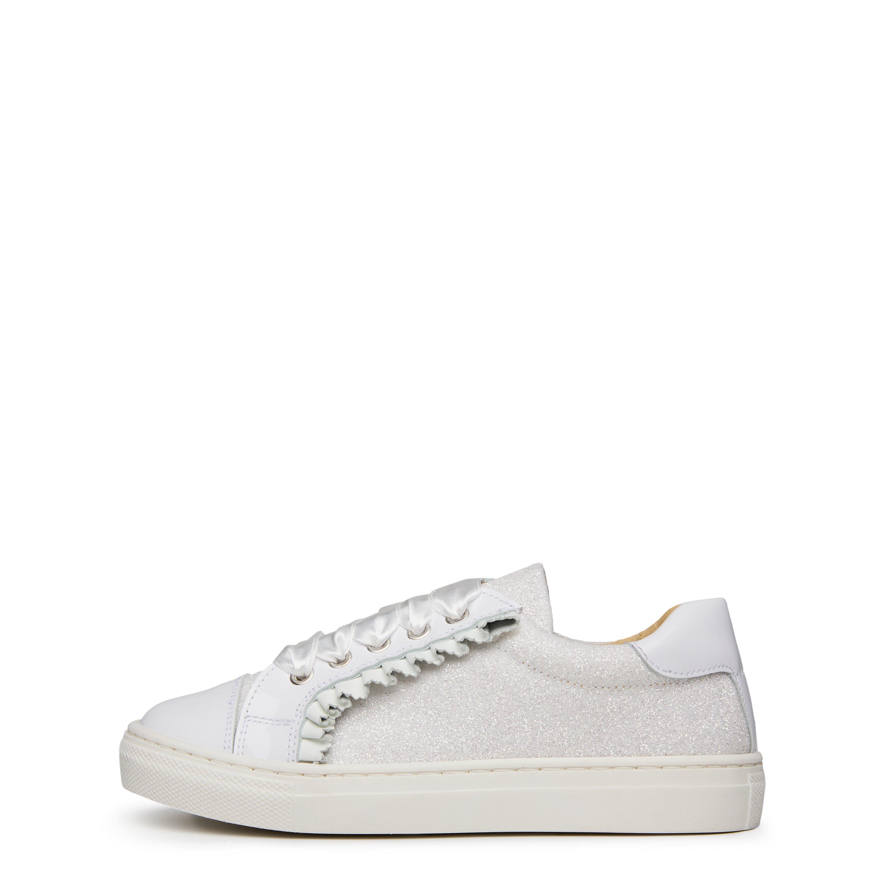 White - Andanines - Glitter Trainers Juniors - 2