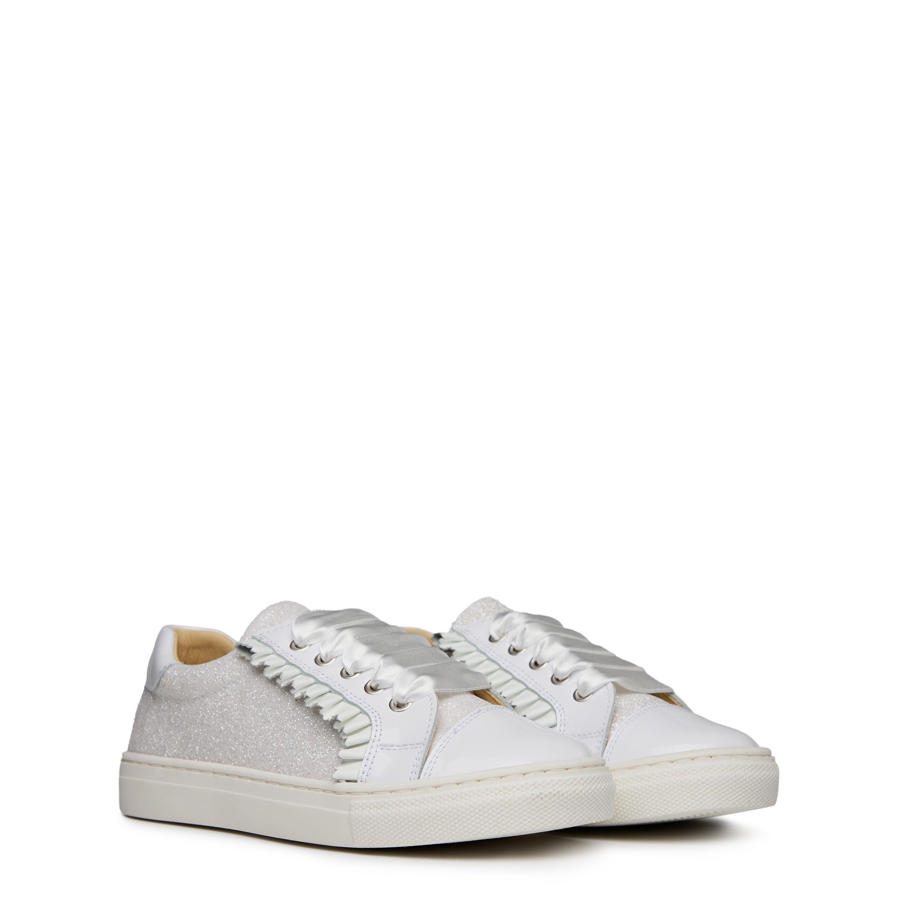 White - Andanines - Glitter Trainers Juniors - 3