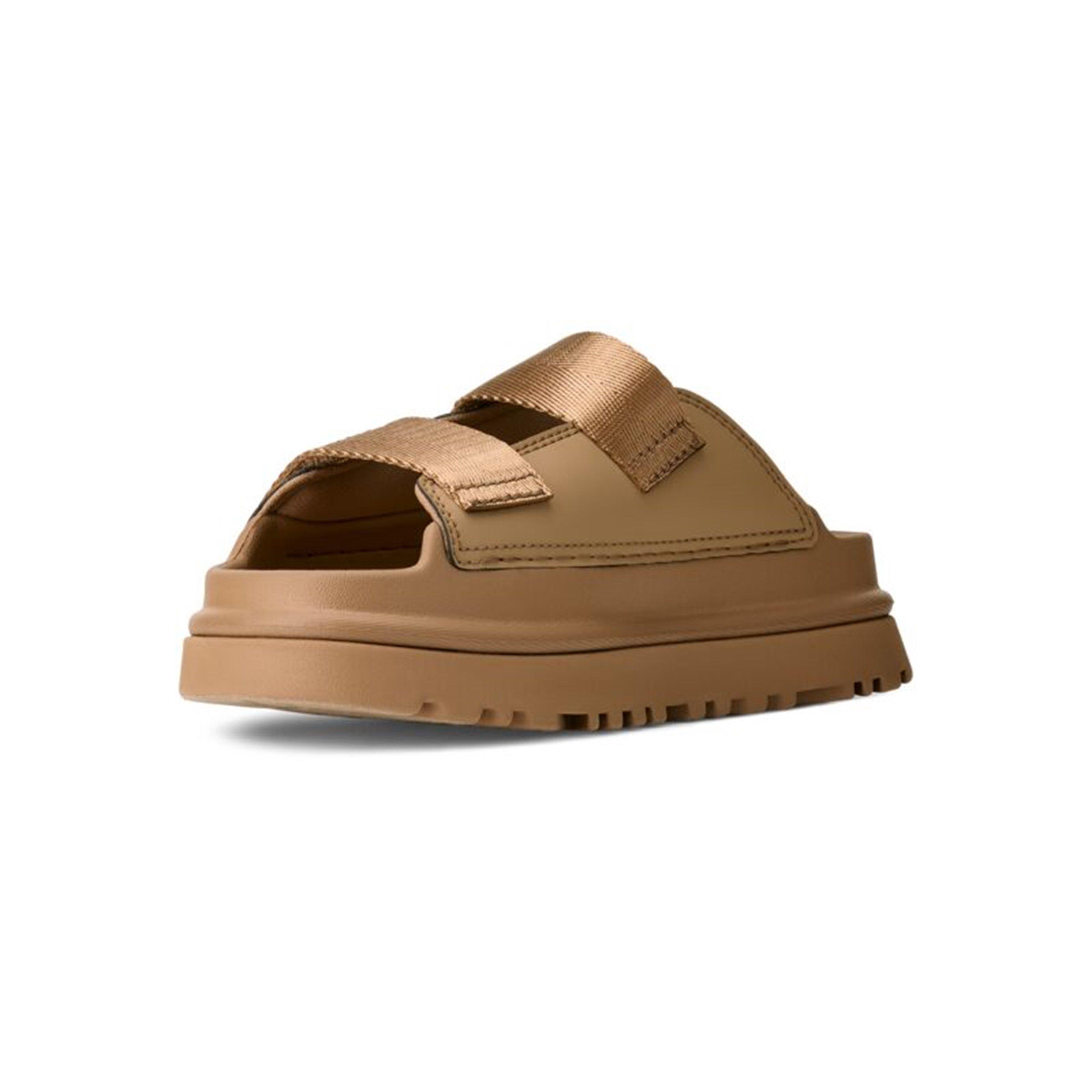 Dark Sand DND - Ugg - Kids' Goldenglow Slide Flat Sandals - 2