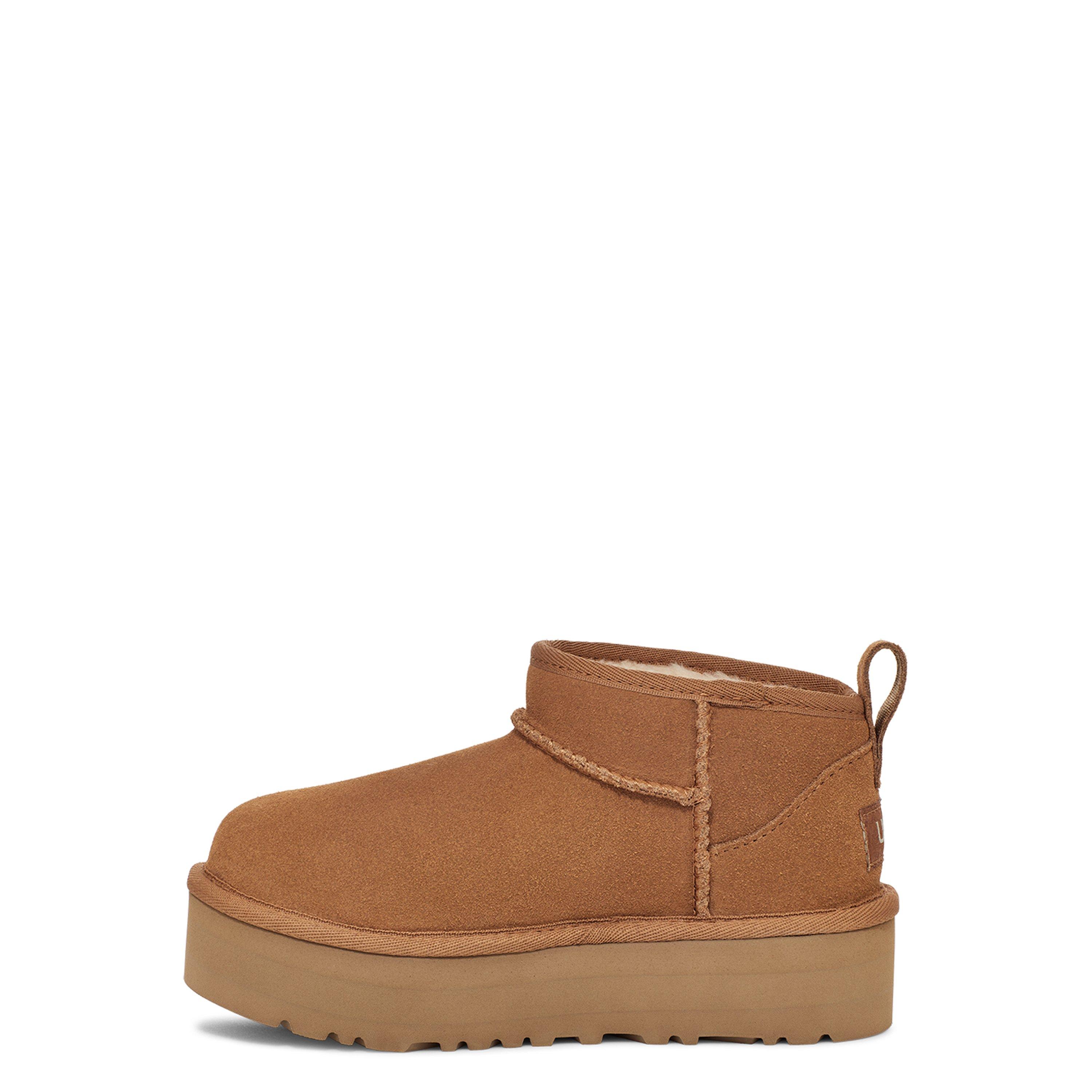 Chestnut - Ugg - Girls' Ultra Mini Platform Boots - 2