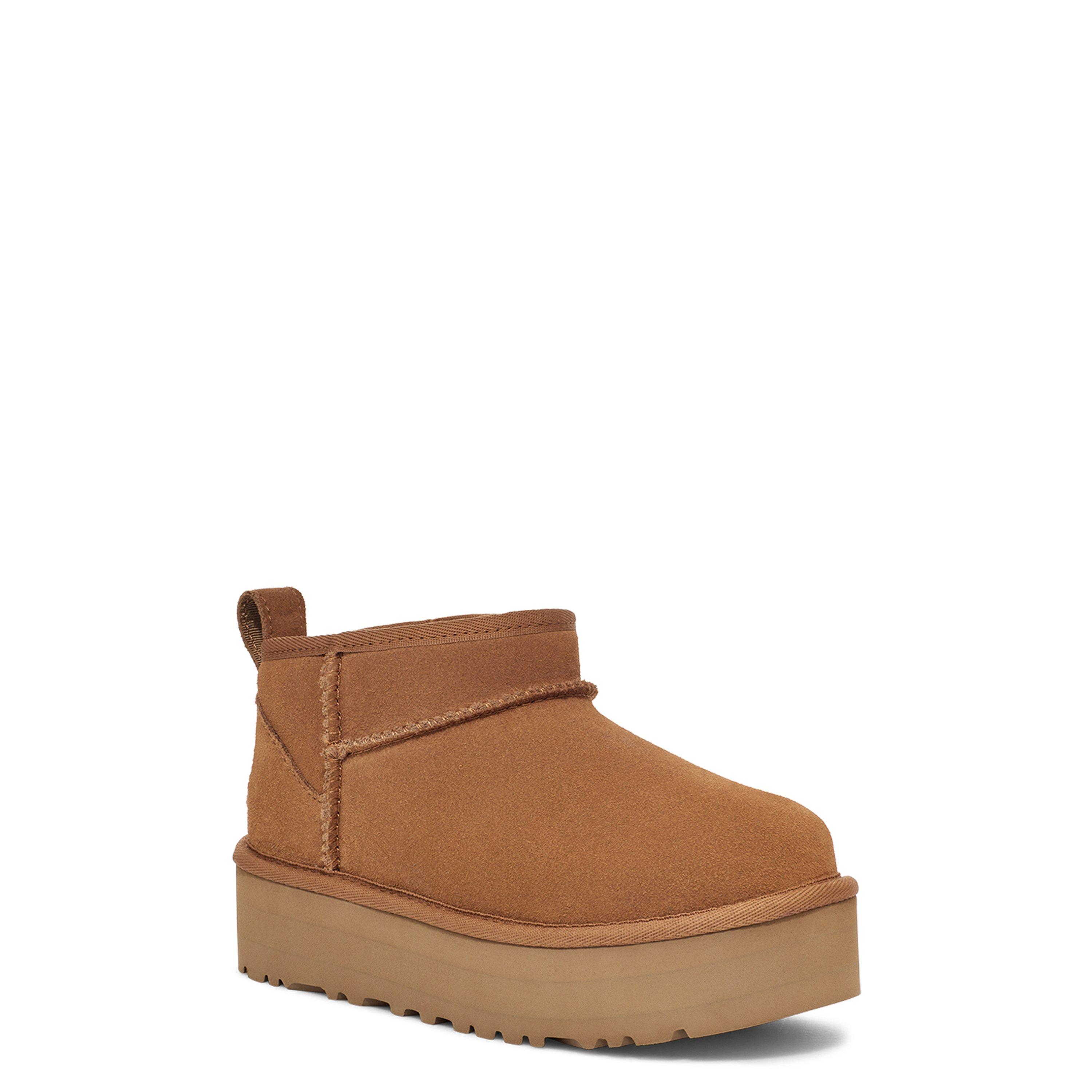 Chestnut - Ugg - Girls' Ultra Mini Platform Boots - 3