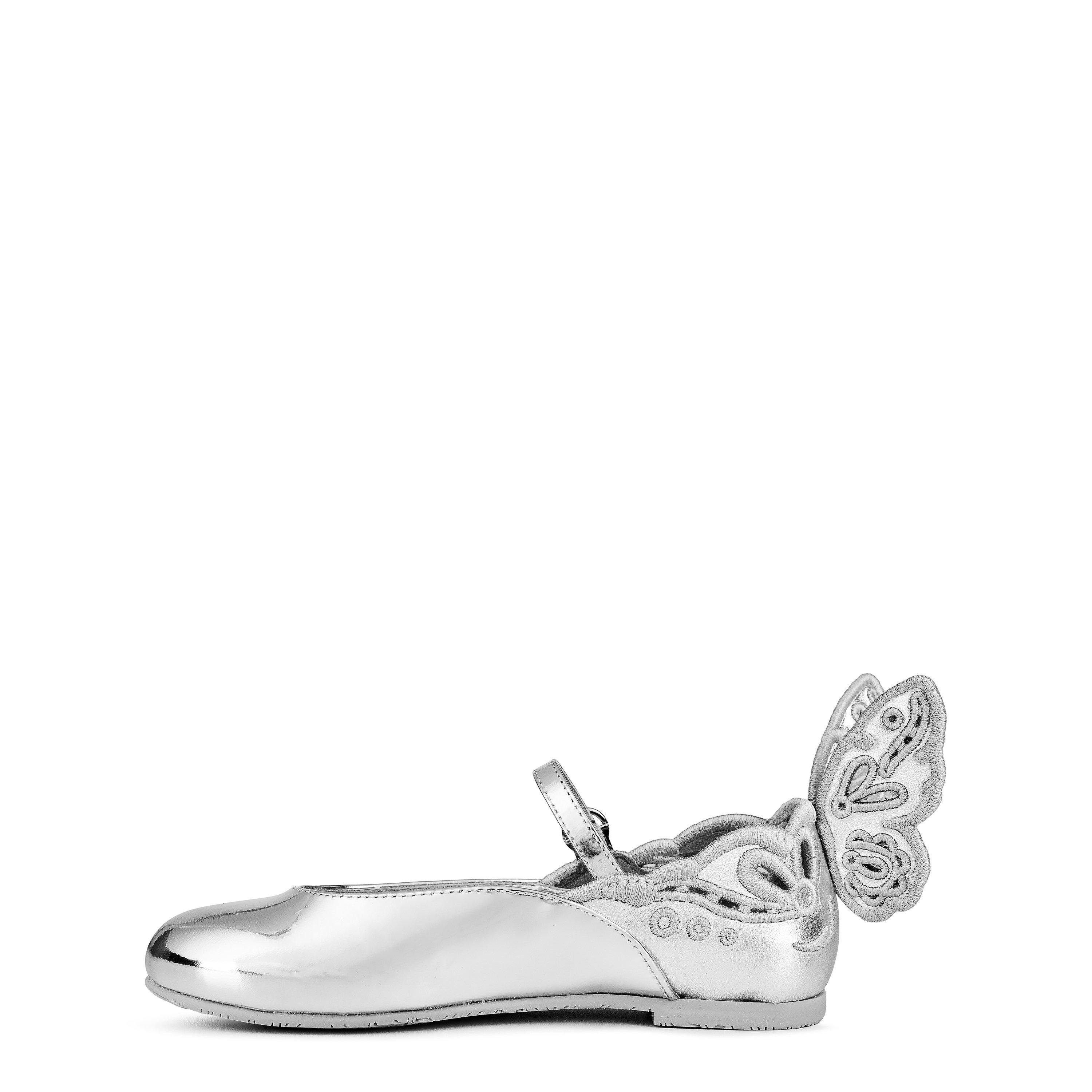 Silver Mirror - Sophia Webster - Mini Chiara Broderie Ballet Pumps Juniors - 2