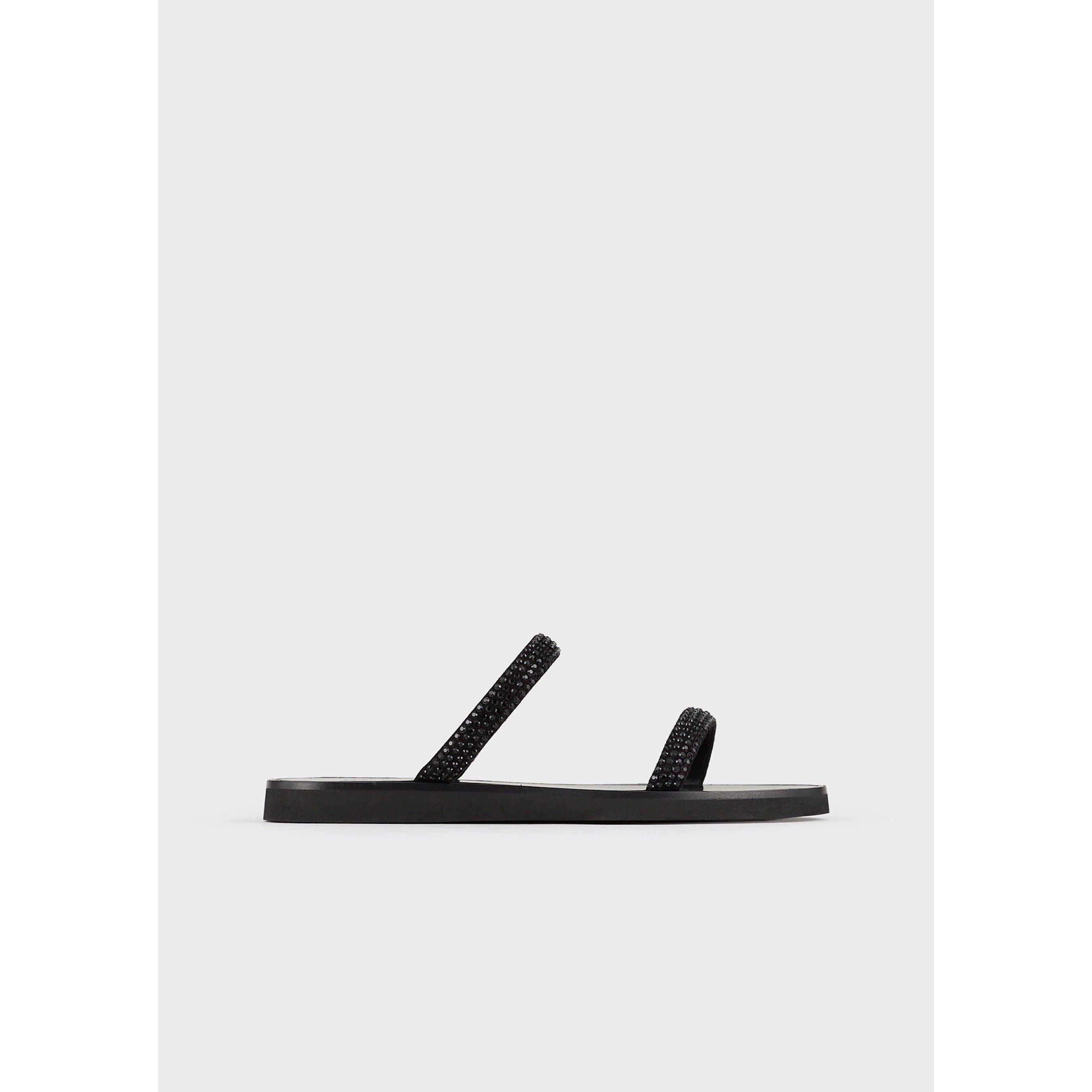 Black - Emporio Armani - Two Strap Sandals Juniors - 2