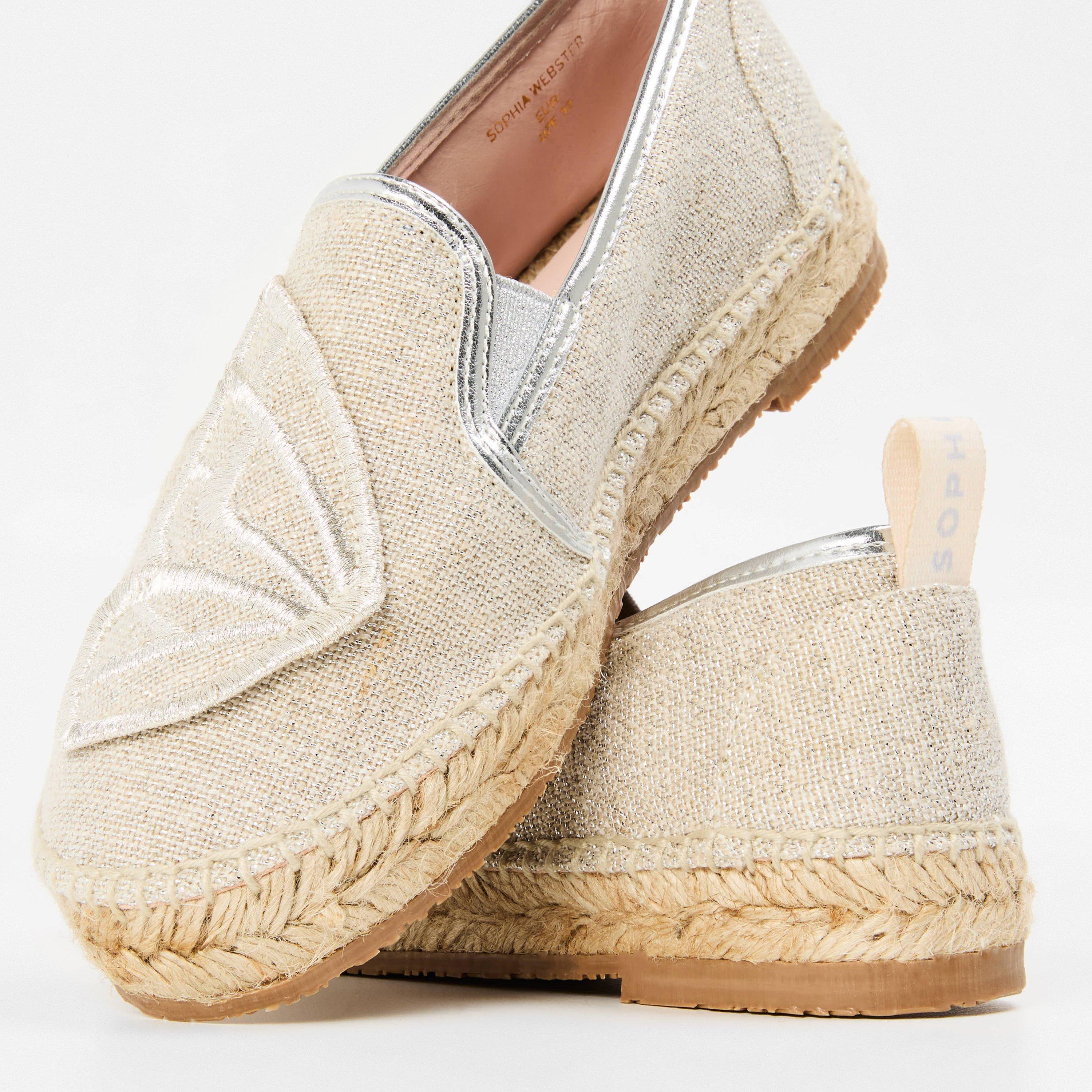 Silv/Gld/Pnk - Sophia Webster - Butterfly Espadrilles Juniors - 3