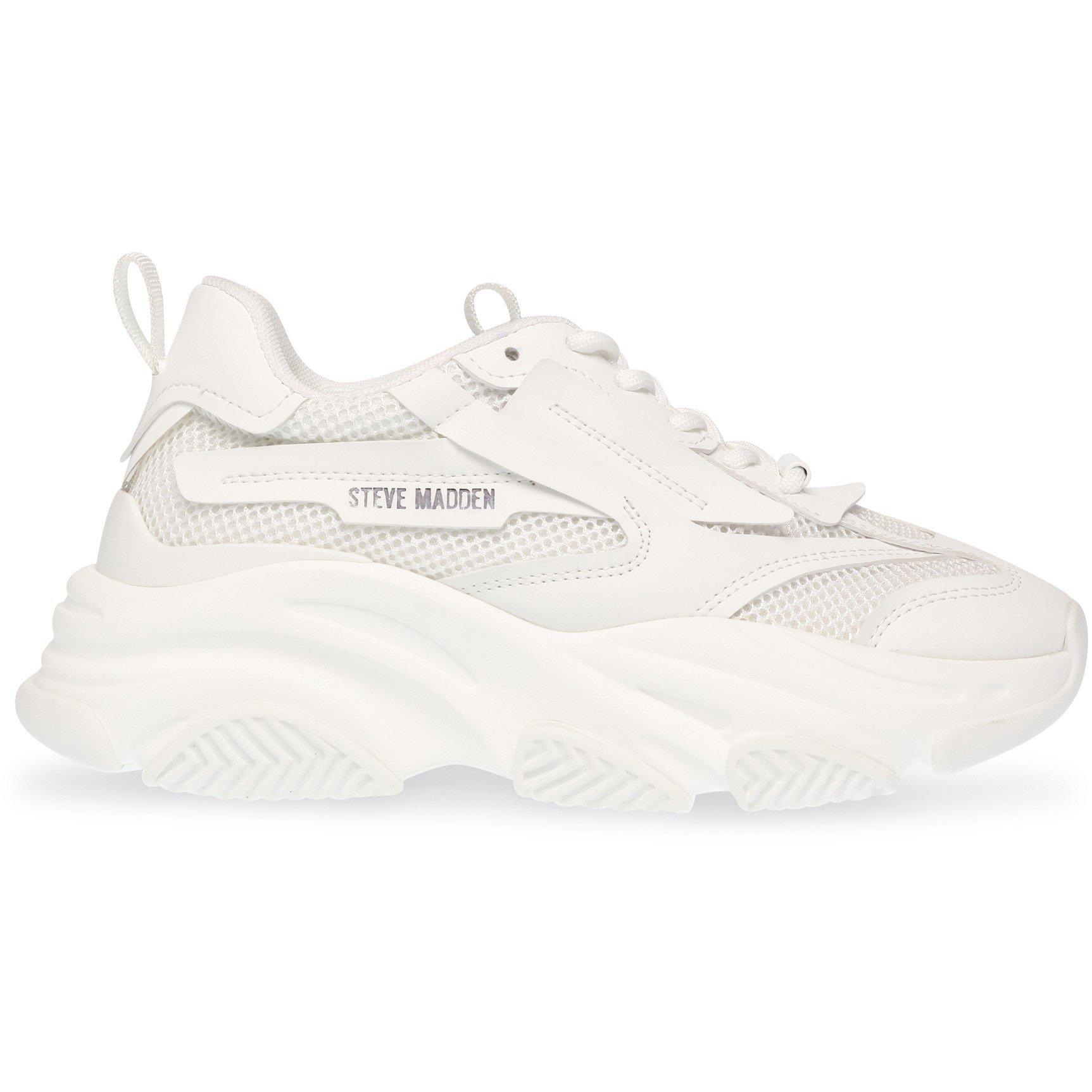 Steve Madden Girls' Possession Chunky Trainers - White - Size 2 (34)