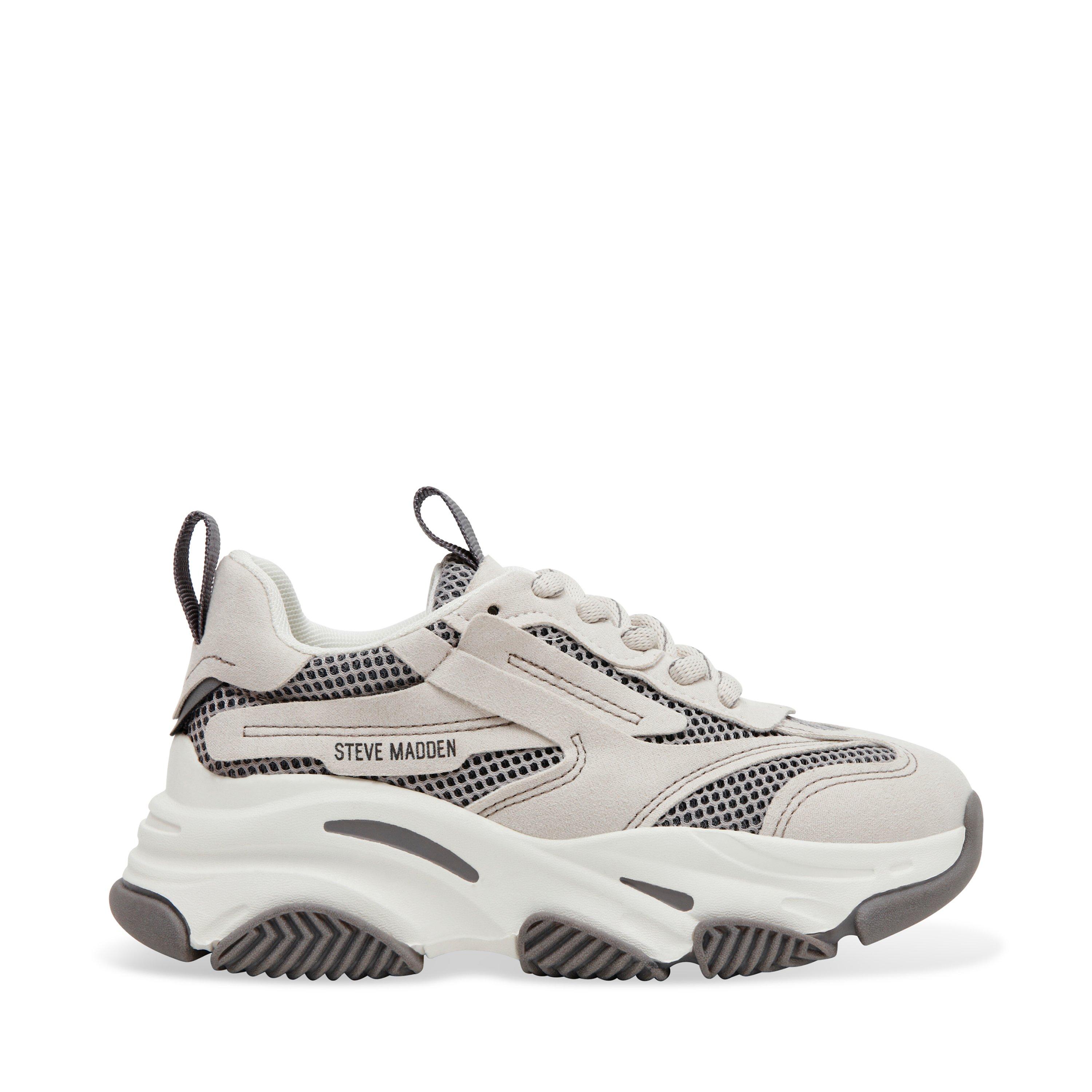 Steve Madden Girls ' Possession Chunky Trainers - Bone Grey - 2 (34)