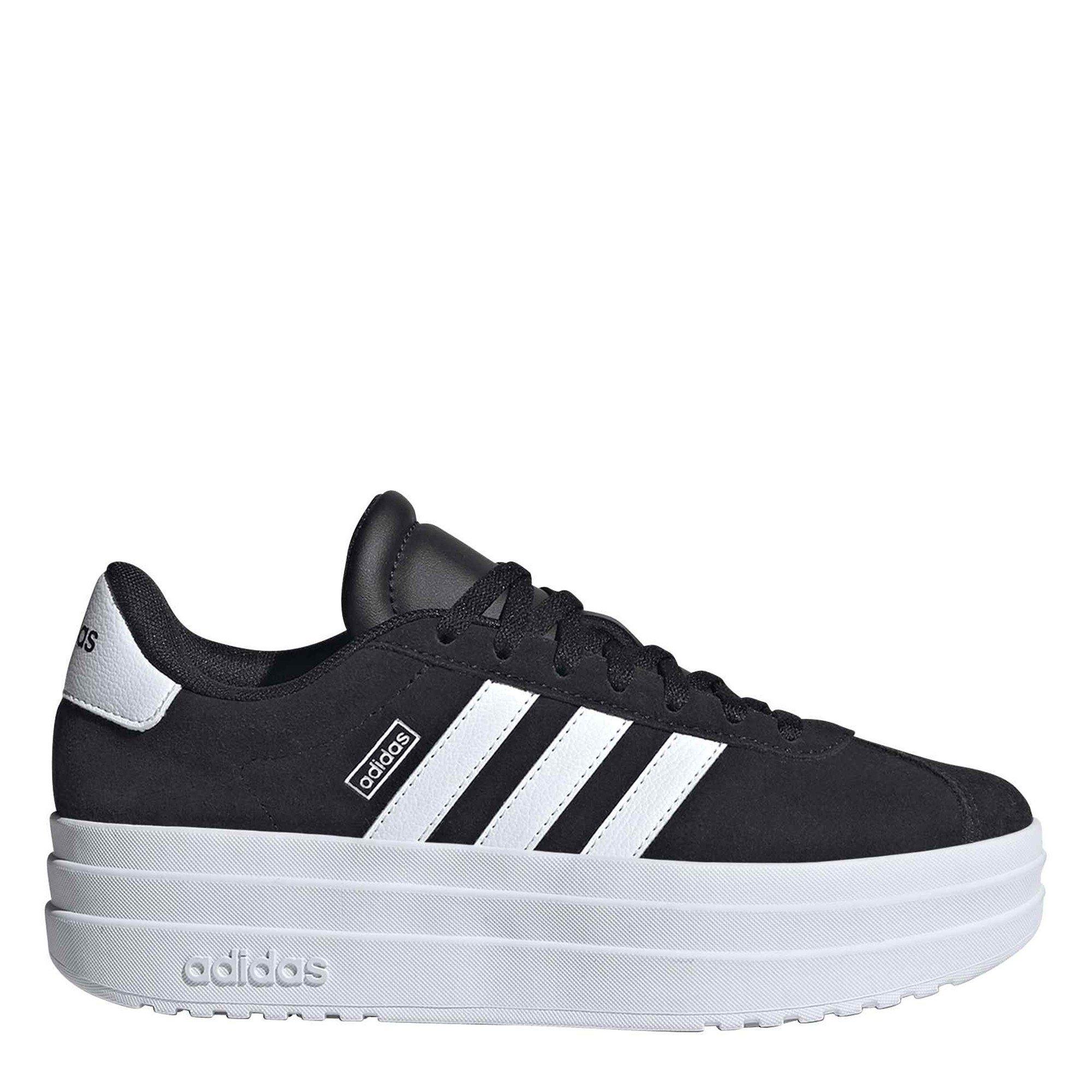 Adidas Girls Vl Court Bold Low-Top Trainers - Black/White - 3 (35.5)