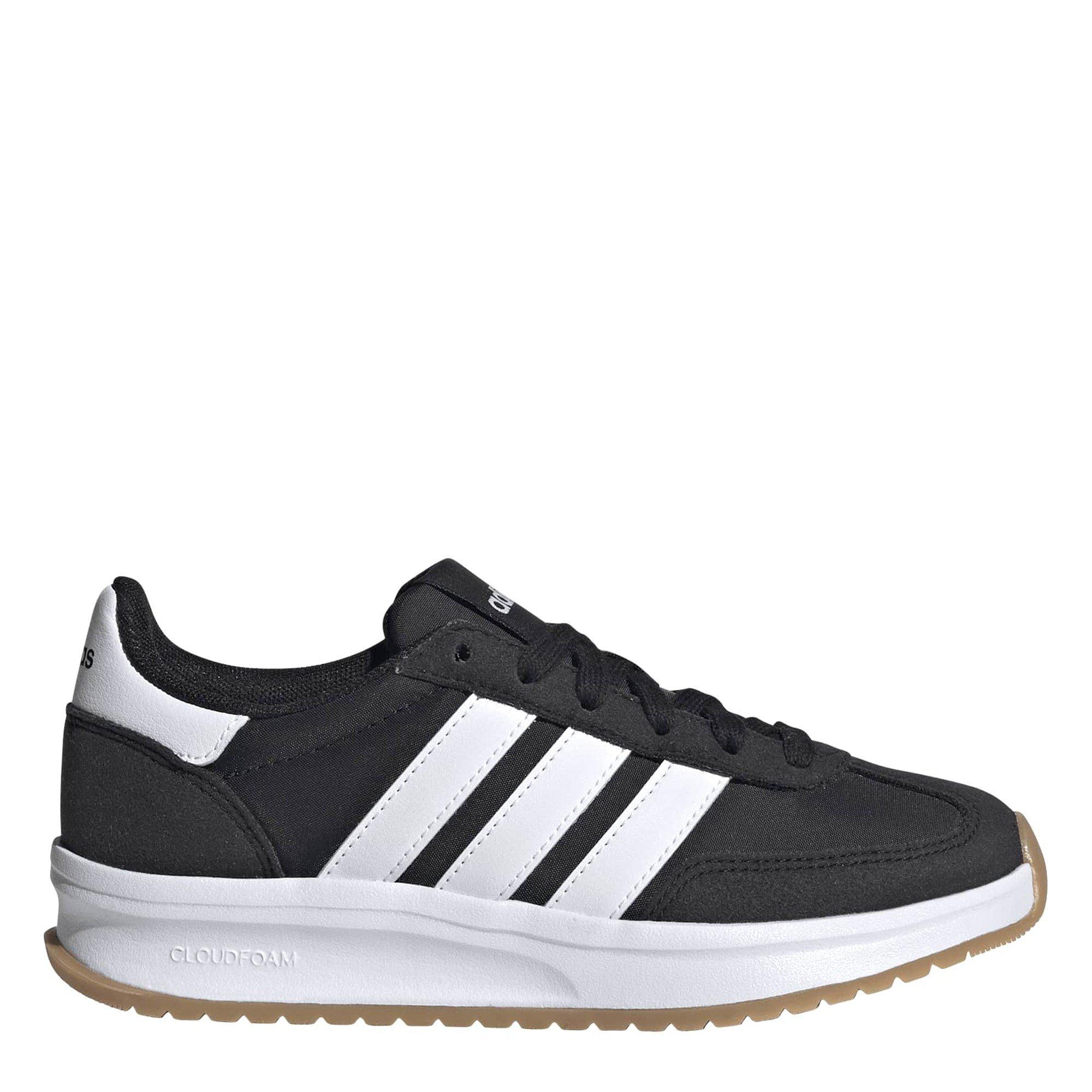 Adidas Girls Run 70S 2.0 Runners - Black/White - 3 (35.5)