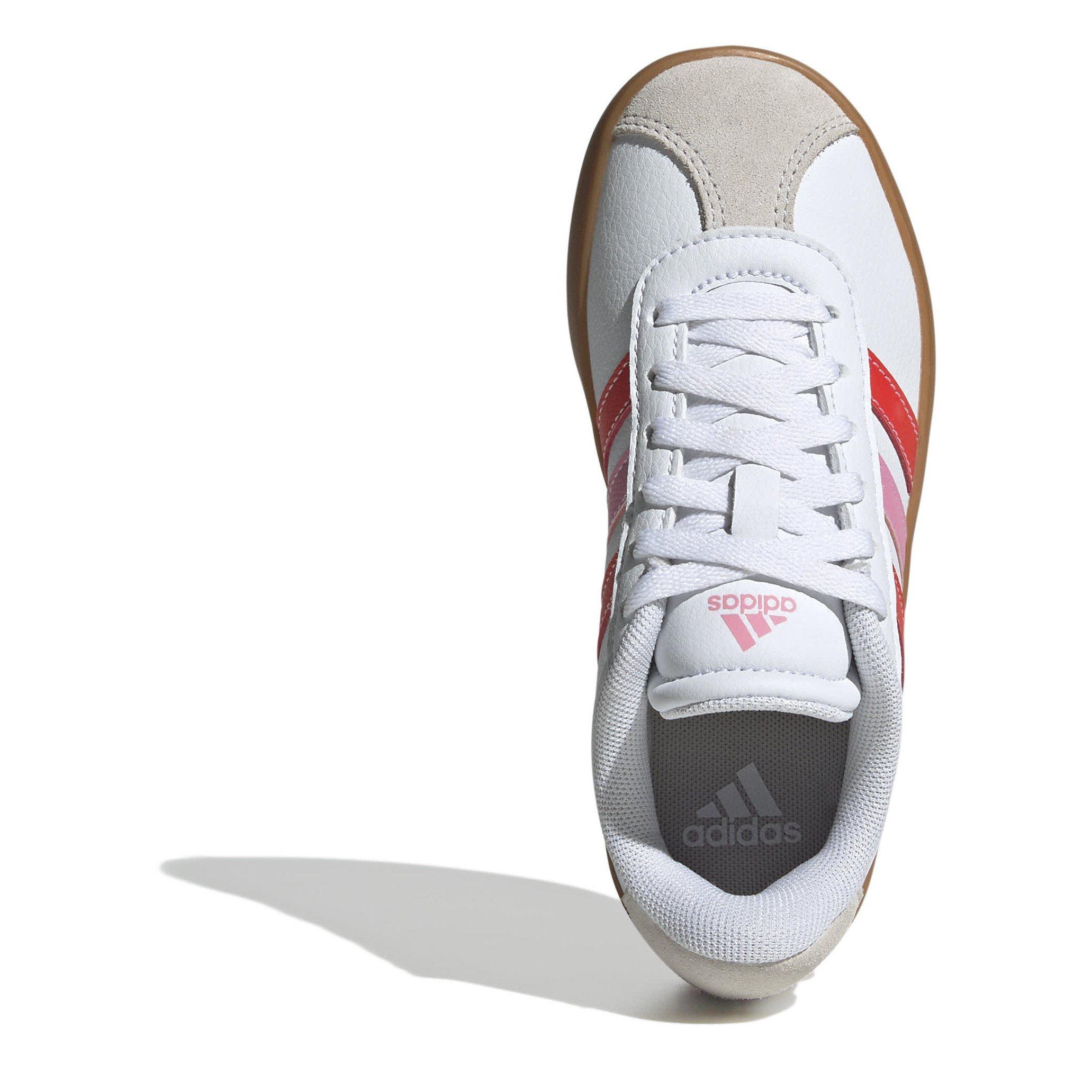 White/Red/Pink - adidas - VL Court 3.0 Shoes Juniors - 5