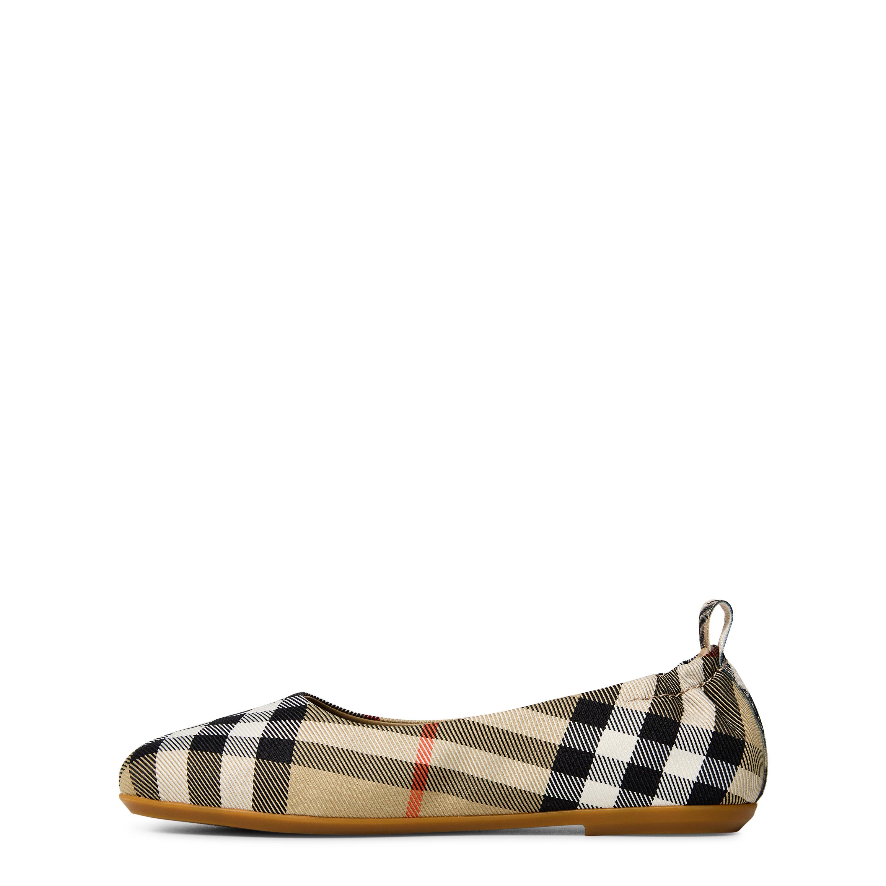 Sand B9368 - Burberry - Check Ballerina Pumps Juniors - 2