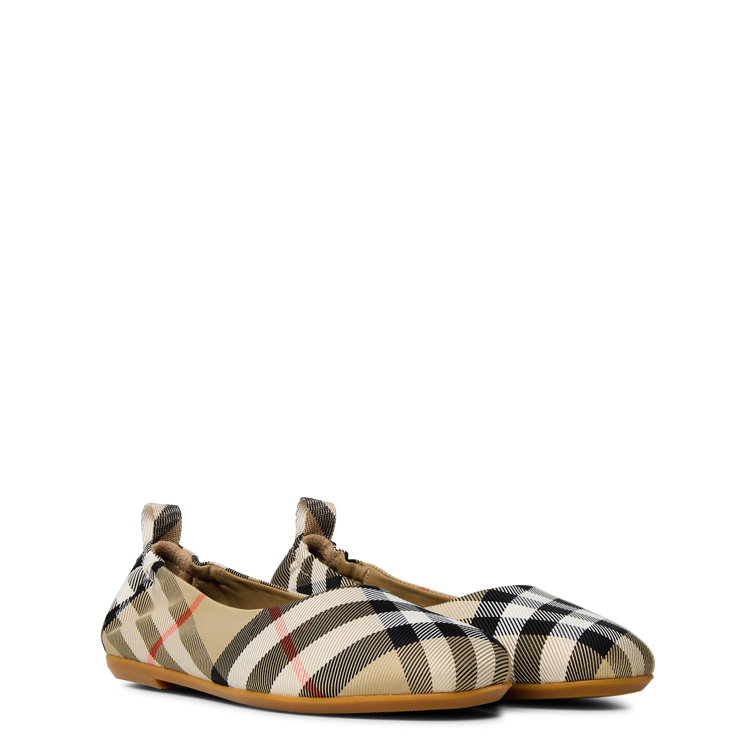 Sand B9368 - Burberry - Check Ballerina Pumps Juniors - 3