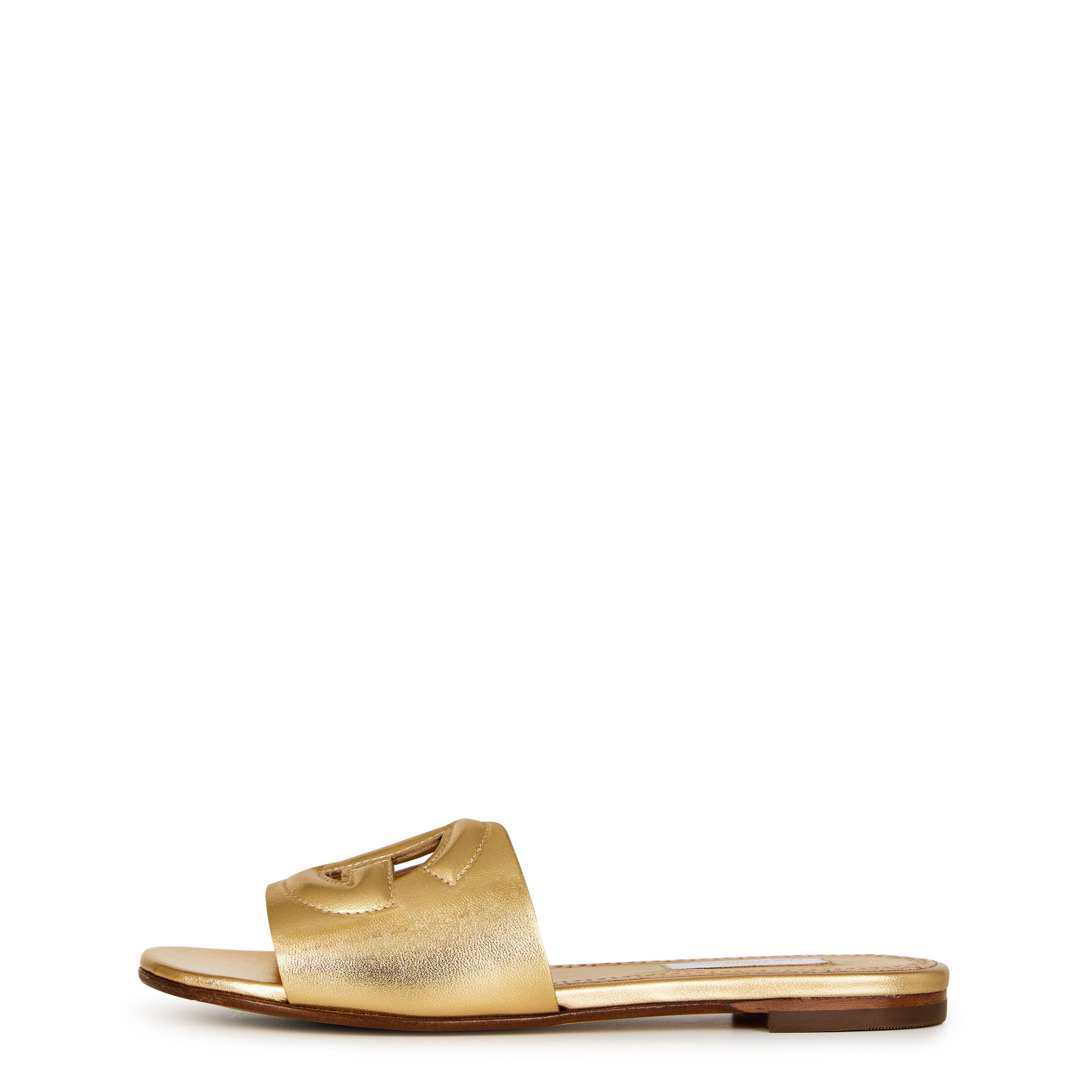 Gold 87601 - Dolce and Gabbana - Dg Logo Sandals Juniors - 2