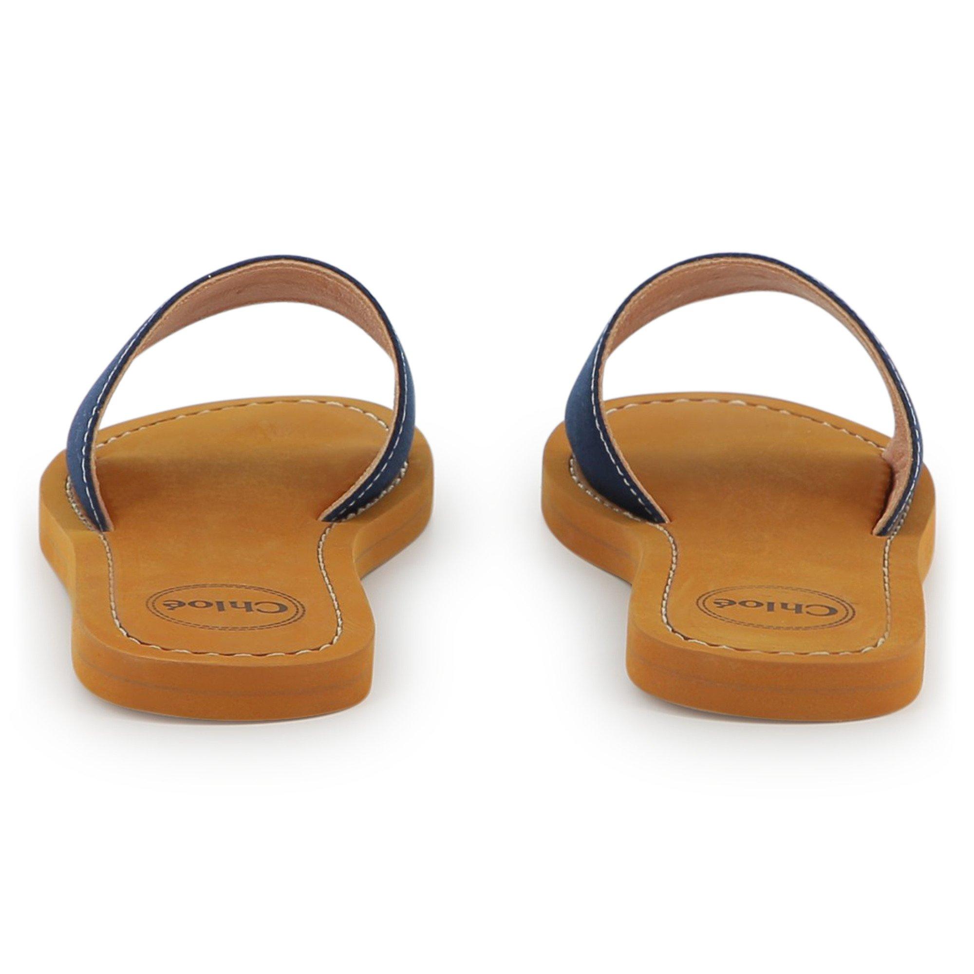 Blue 859 - Chloe - Logo Sandals Juniors - 3