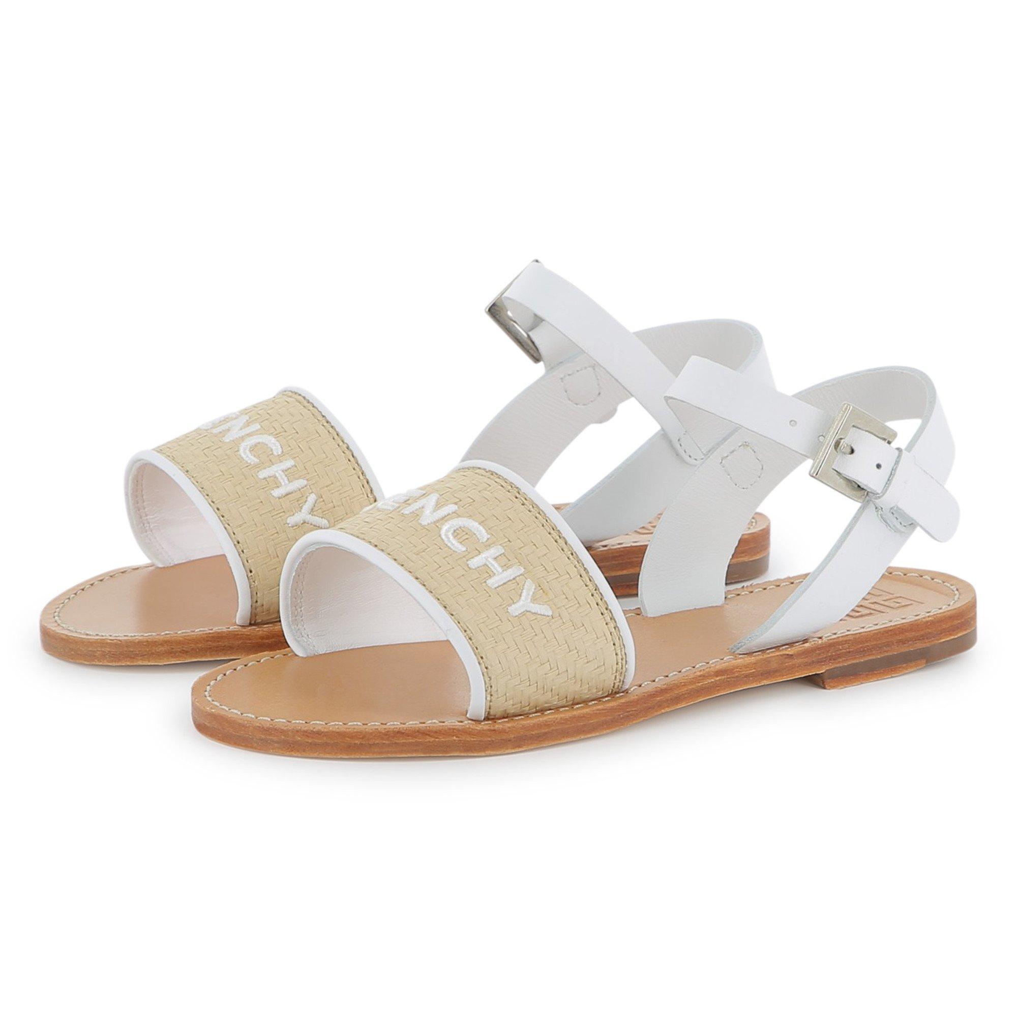 Beige 10P - GIVENCHY - Logo Sandals Juniors - 2