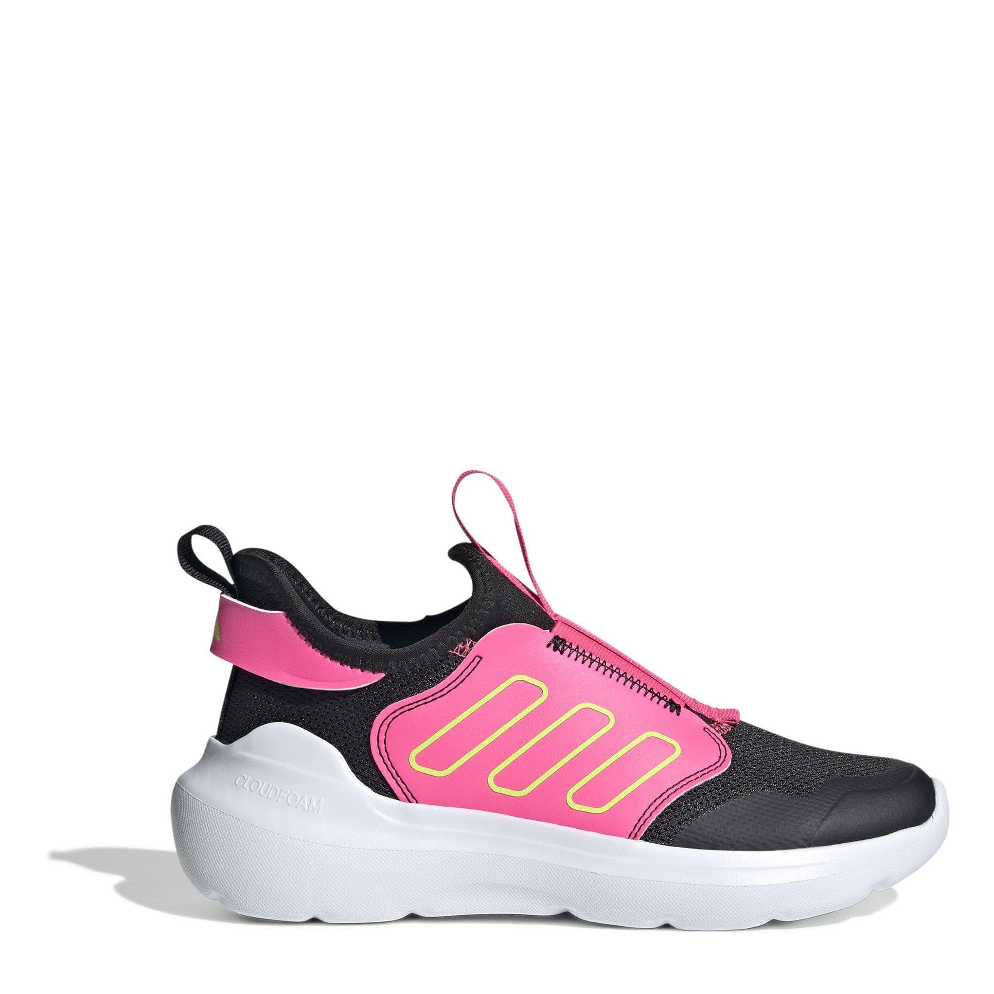 Adidas Girls Tensaur Comfort Runners Juniors - Black/Pink - 4 (36.5)