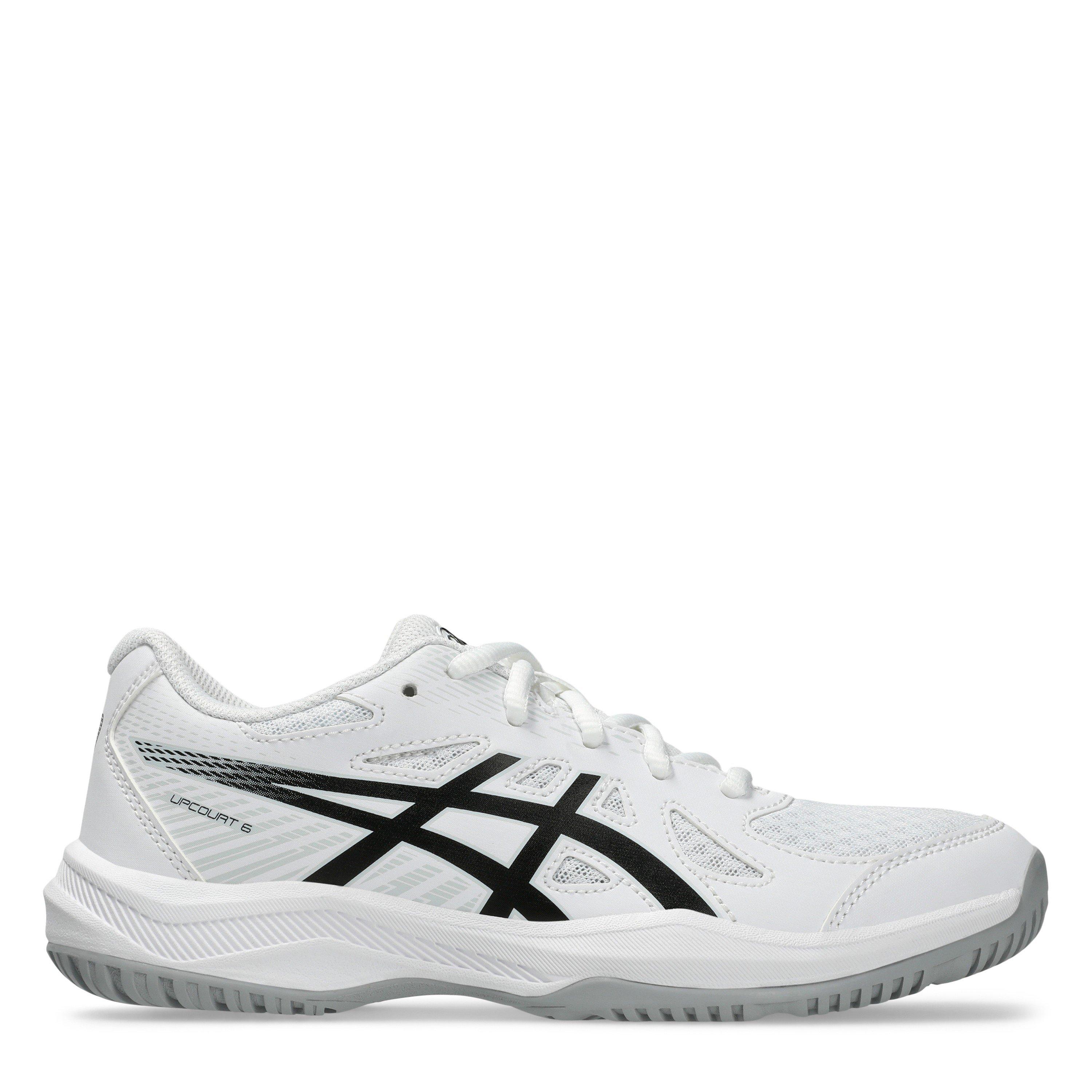 Weiß/Schwarz - Asics - Asics Upcourt 6 Gs Netball Shoes Girls - 1