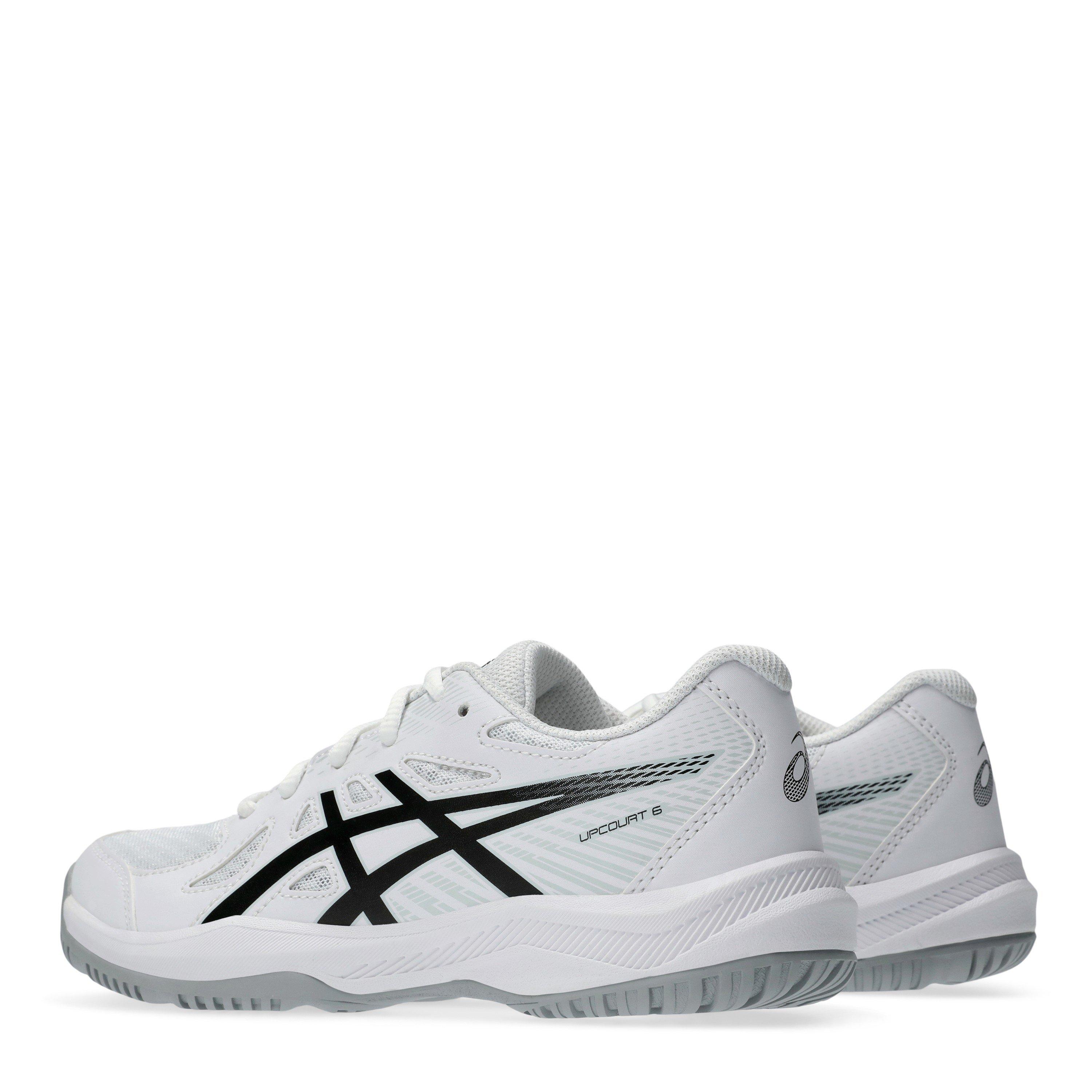 Weiß/Schwarz - Asics - Asics Upcourt 6 Gs Netball Shoes Girls - 5