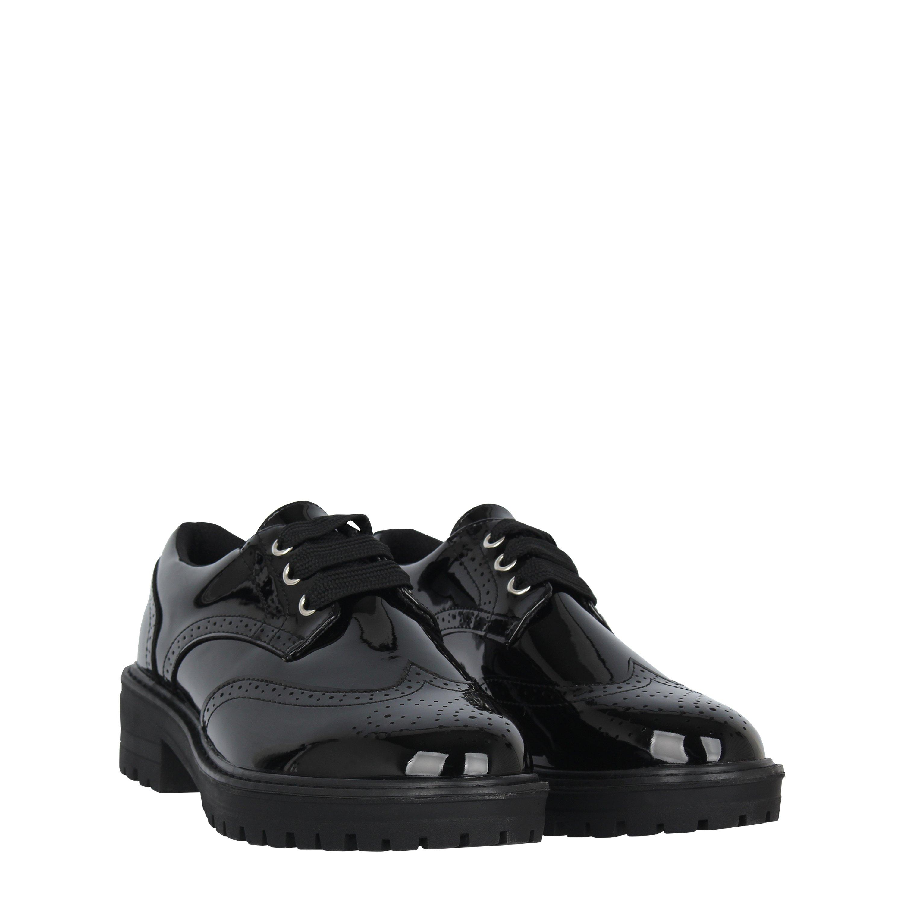 Vernice nera - Miso - Chunk Brogue Junior Girls Shoes - 3