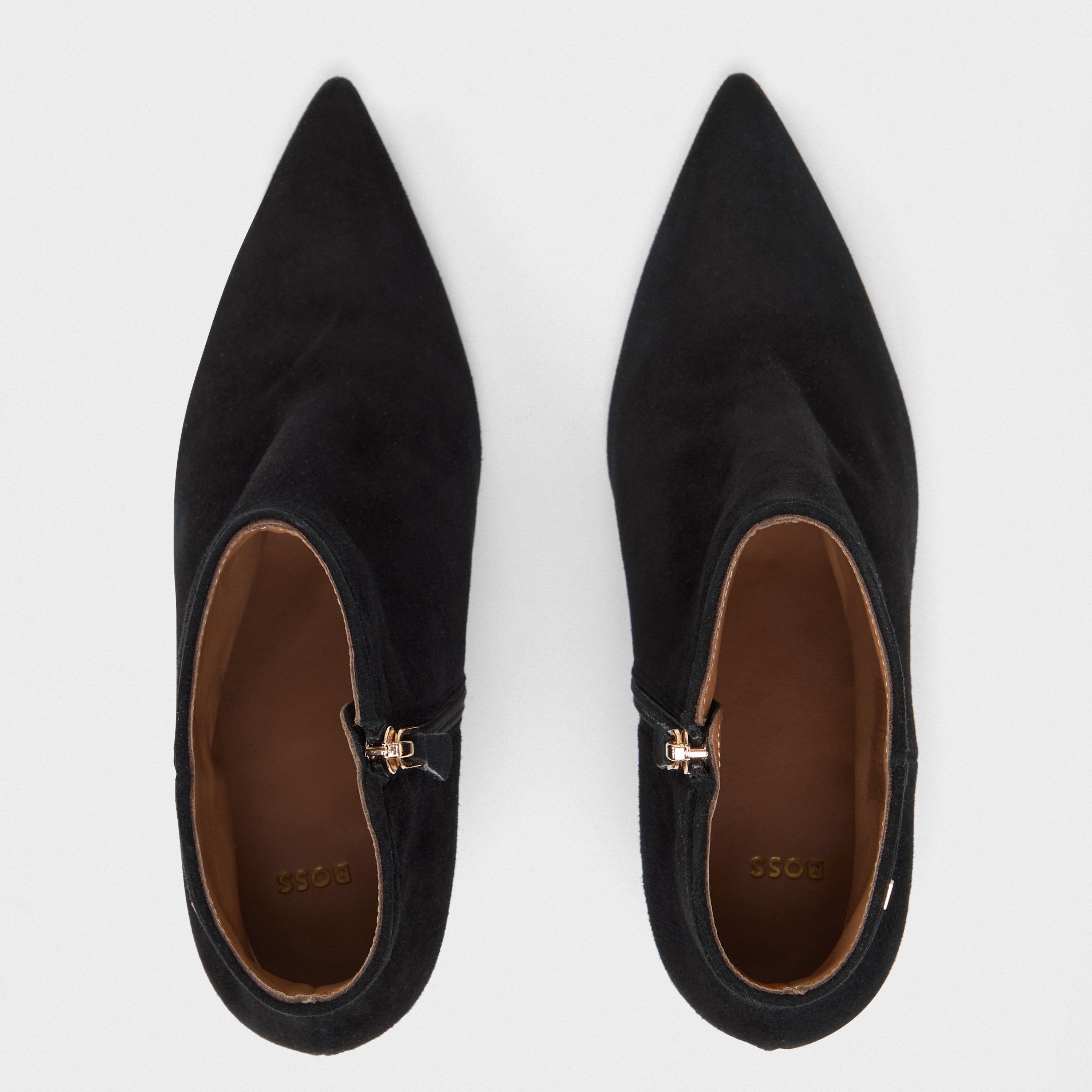 Black - Boss - Kids Janet Bootie Derby Shoes - 4