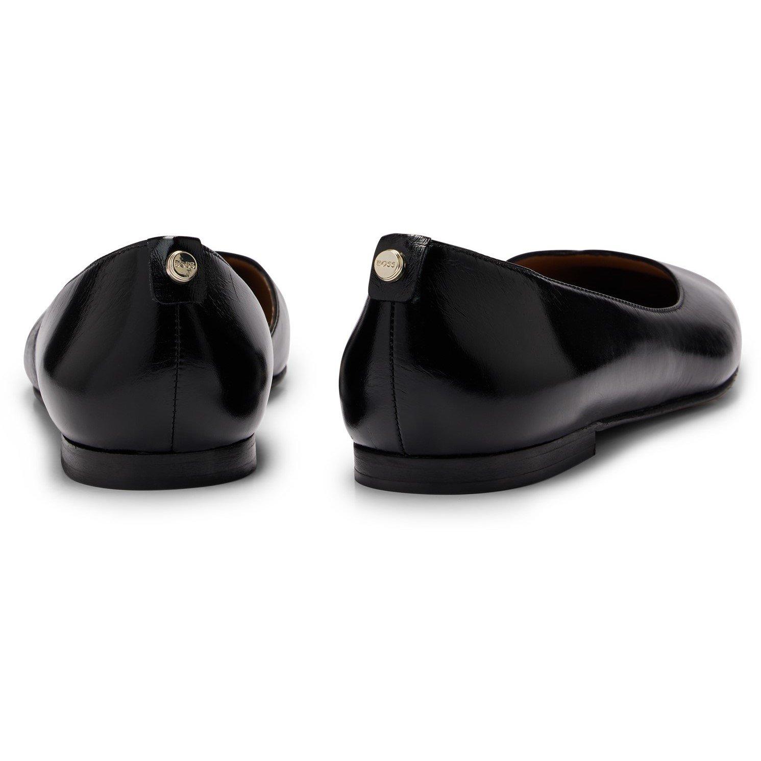 Black - Boss - Kids Rose Ballerina Design Shoes - 2