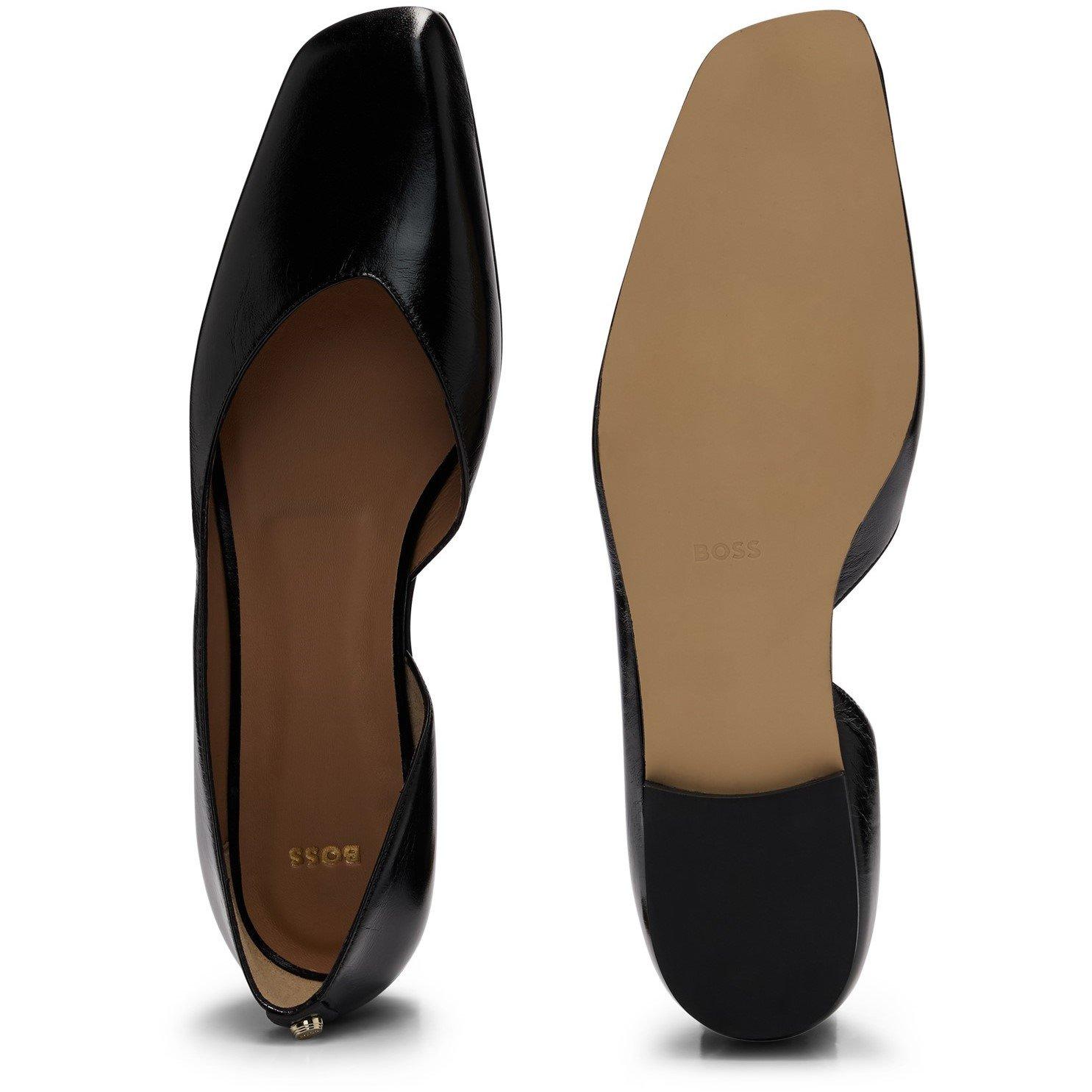 Black - Boss - Kids Rose Ballerina Design Shoes - 4