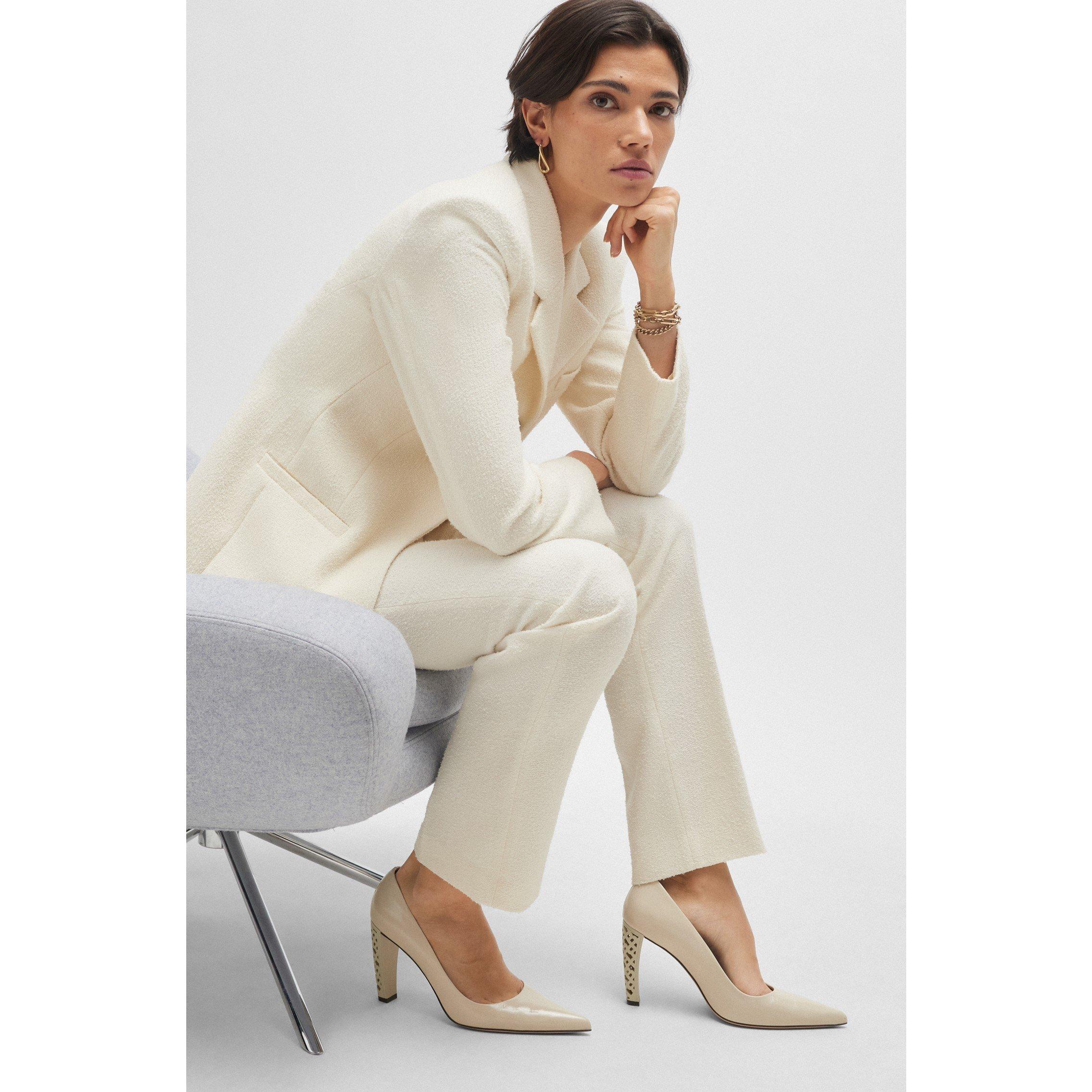 Open White - Boss - Kids Lilye Pump Derby Shoes - 4