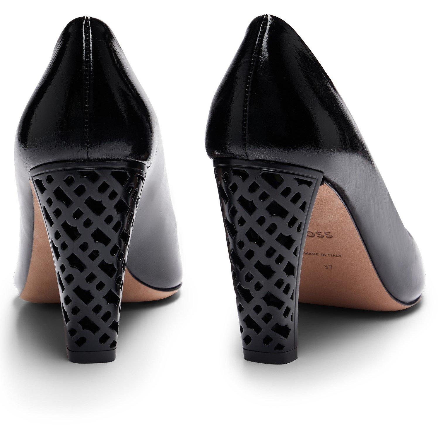 Black - Boss - Kids Lilye Pump Derby Shoes - 2