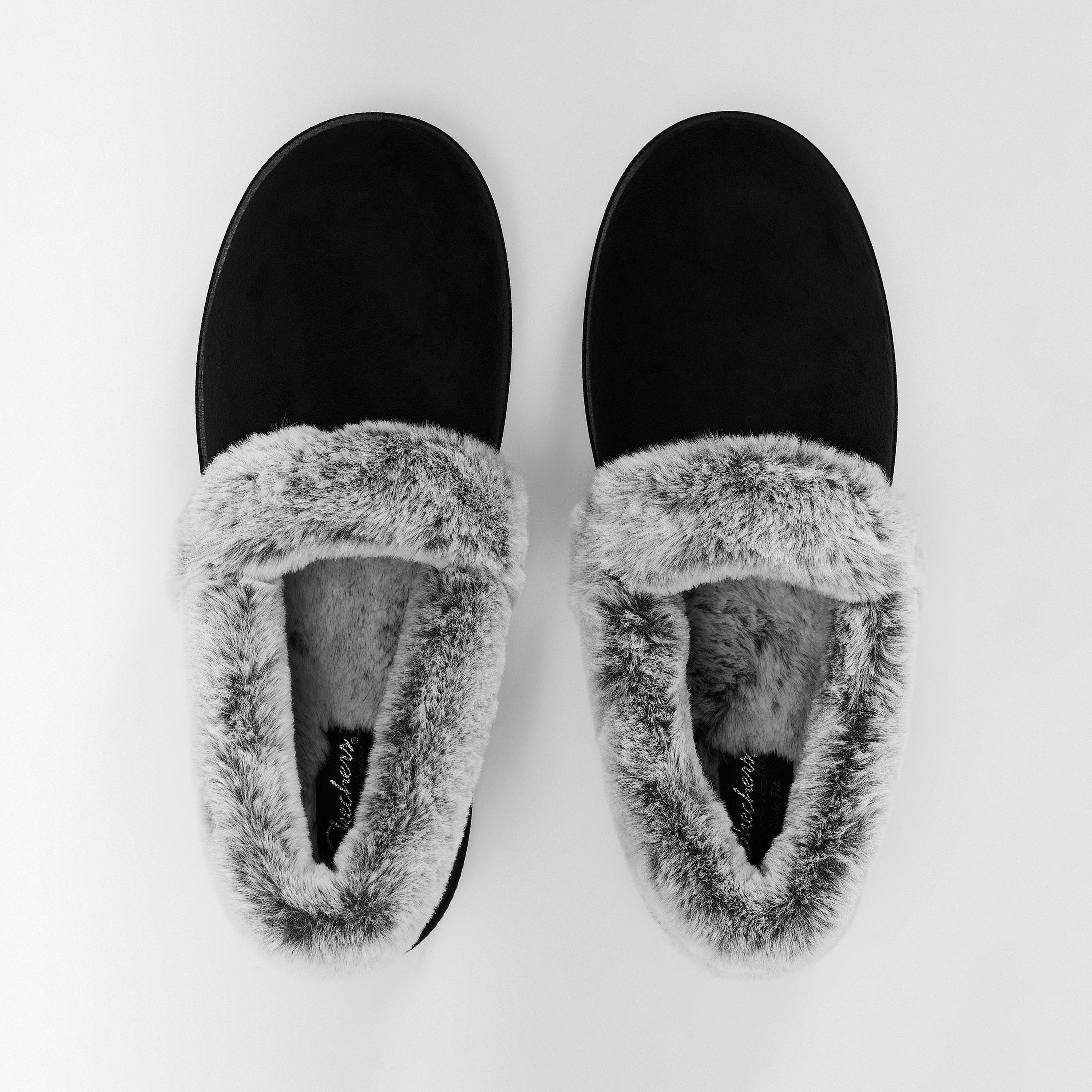 Black - Skechers - Cozy Campfire - Team Toasty Full Fit Slippers Girls - 4