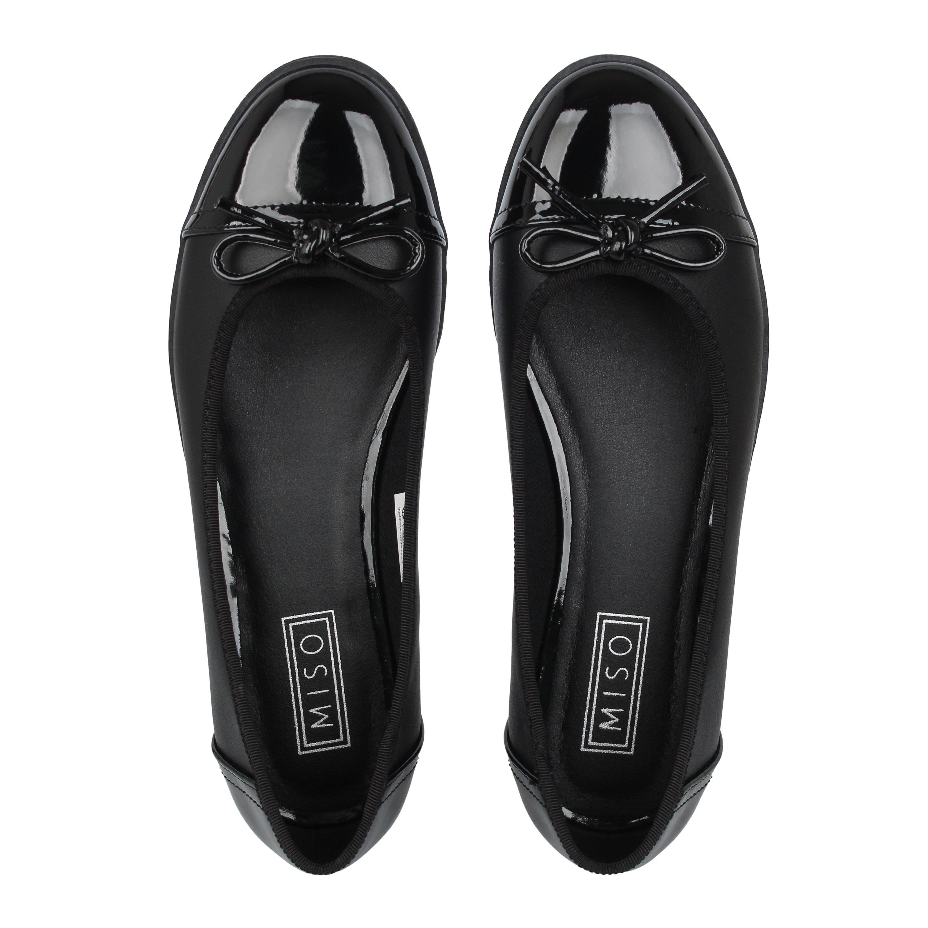 Sort/Patent - Miso - Cleated Ballet Pumps Juniors - 5
