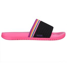 Skechers Women's Malibu Waves Ankle Nubuck Strappy sandals MXT Black