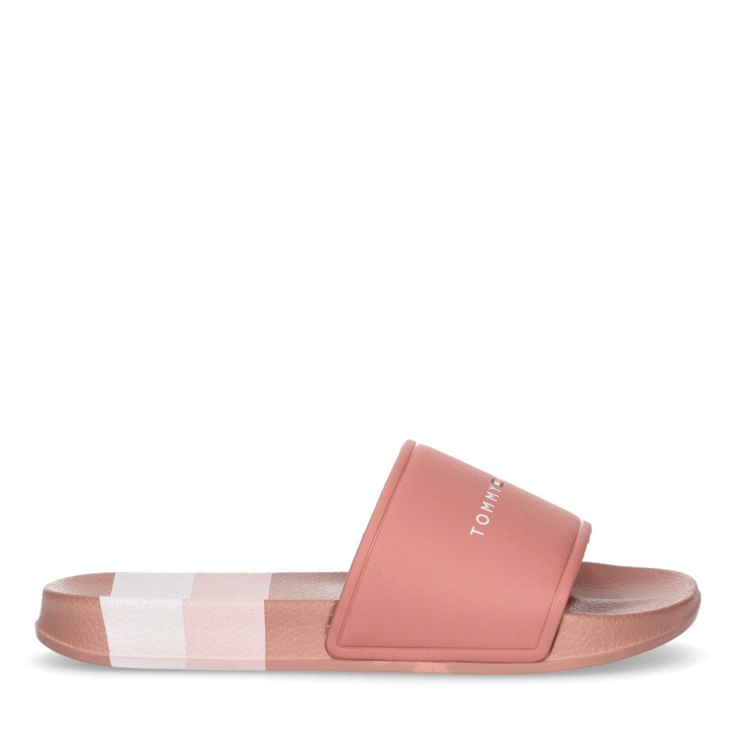 Rose gold tommy hilfiger sliders on sale