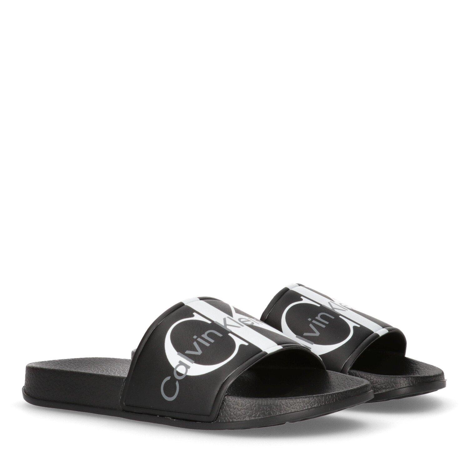 Black - Calvin Klein Jeans - Logo Sliders Juniors - 2